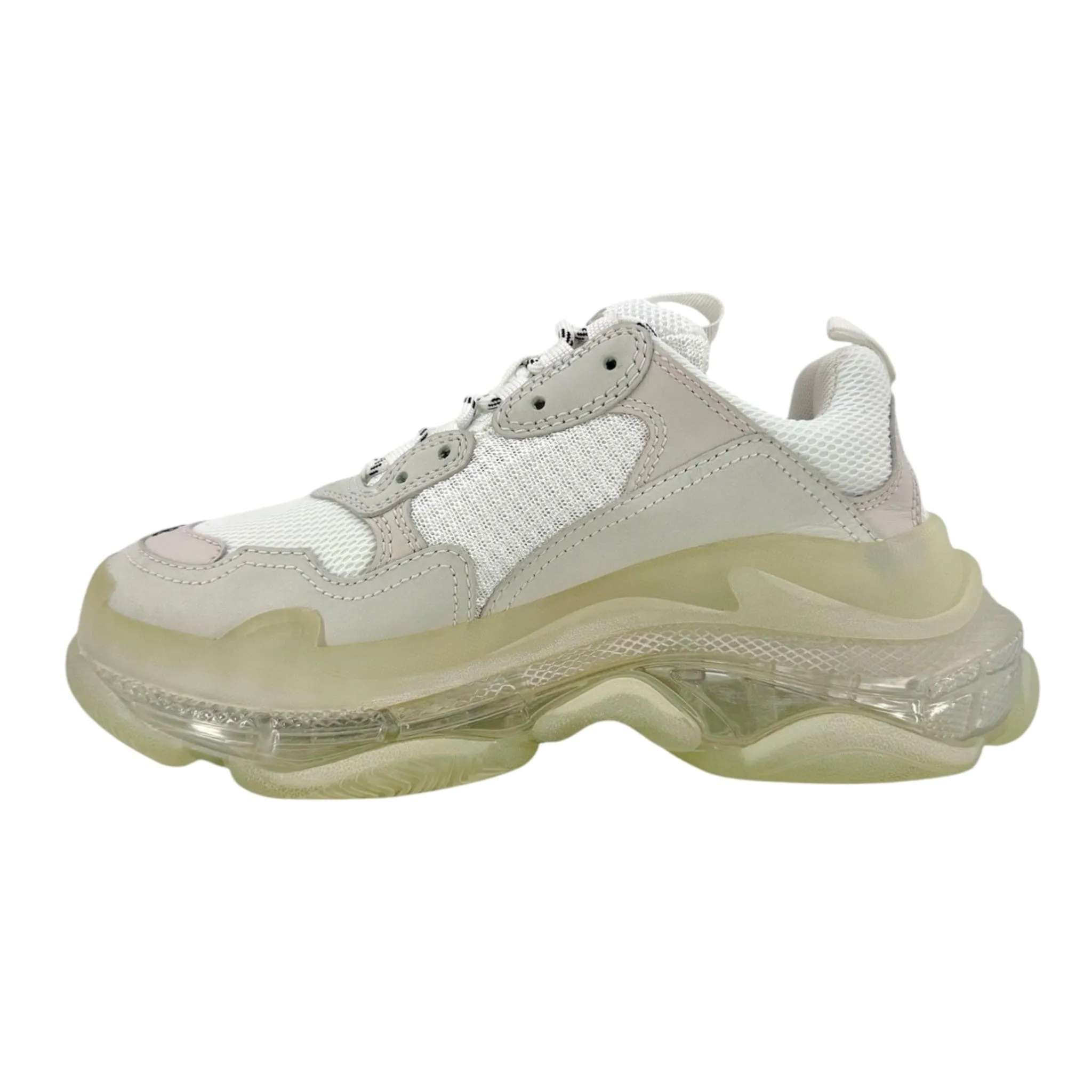 Balenciaga Triple S Clear Sole White Grey (W)