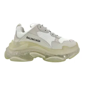Balenciaga Triple S Clear Sole White Grey (W)