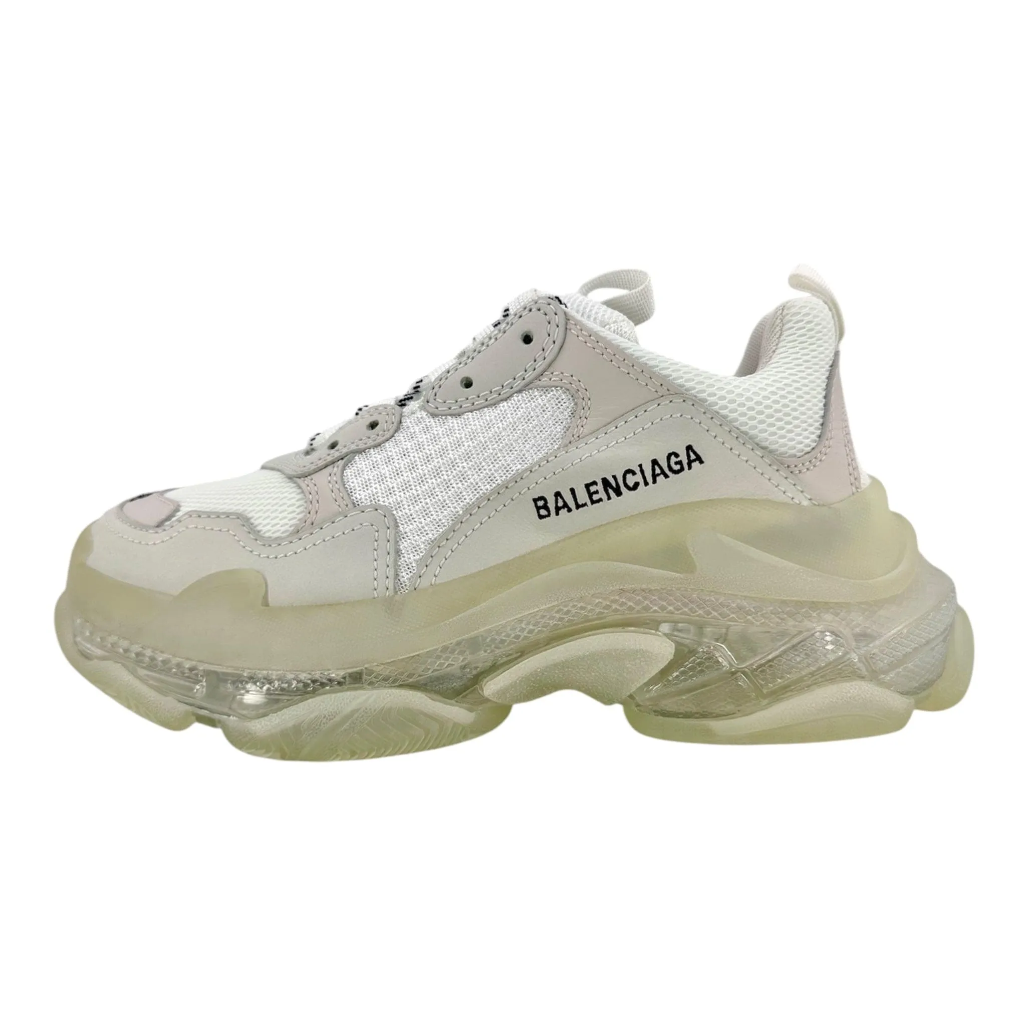Balenciaga Triple S Clear Sole White Grey (W)