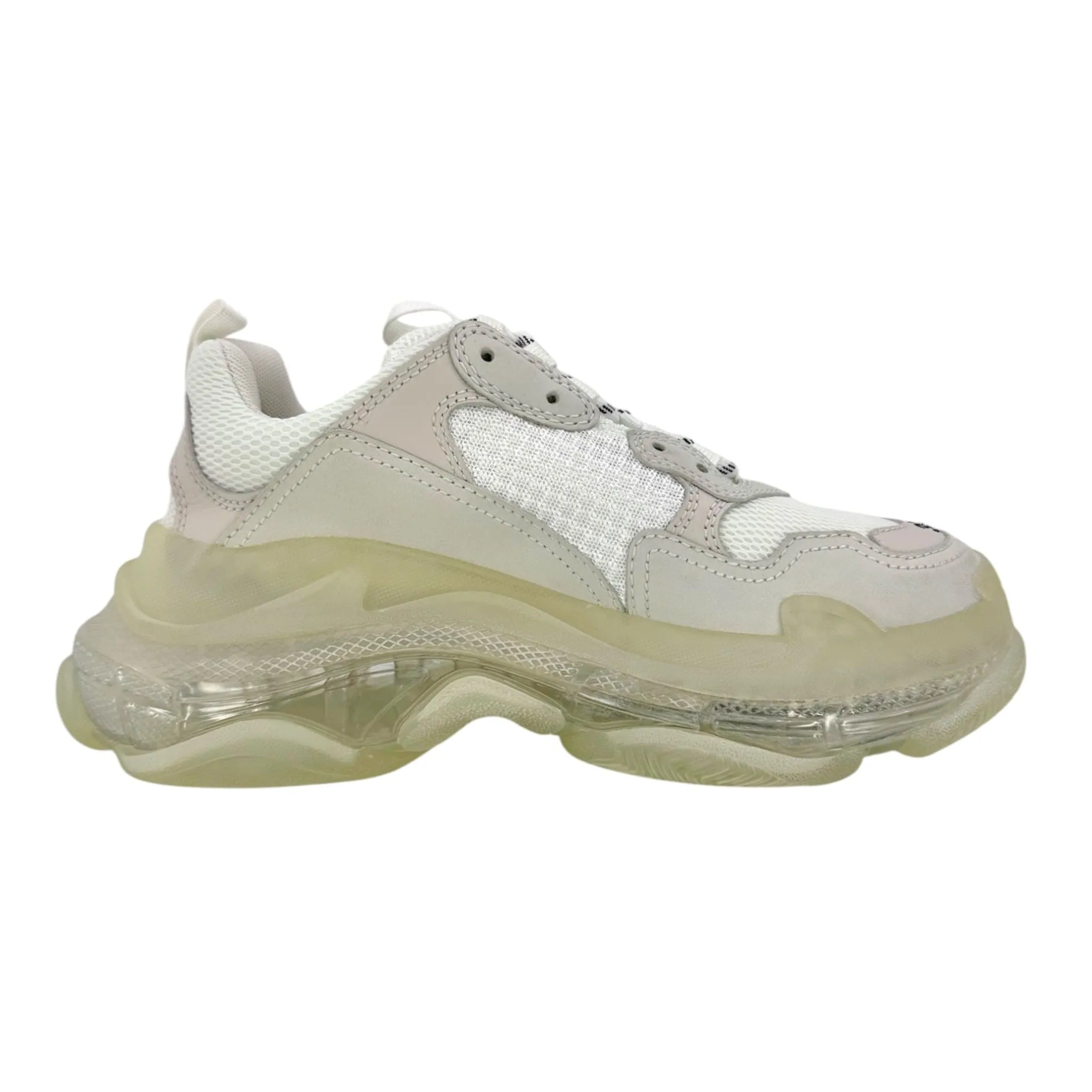 Balenciaga Triple S Clear Sole White Grey (W)