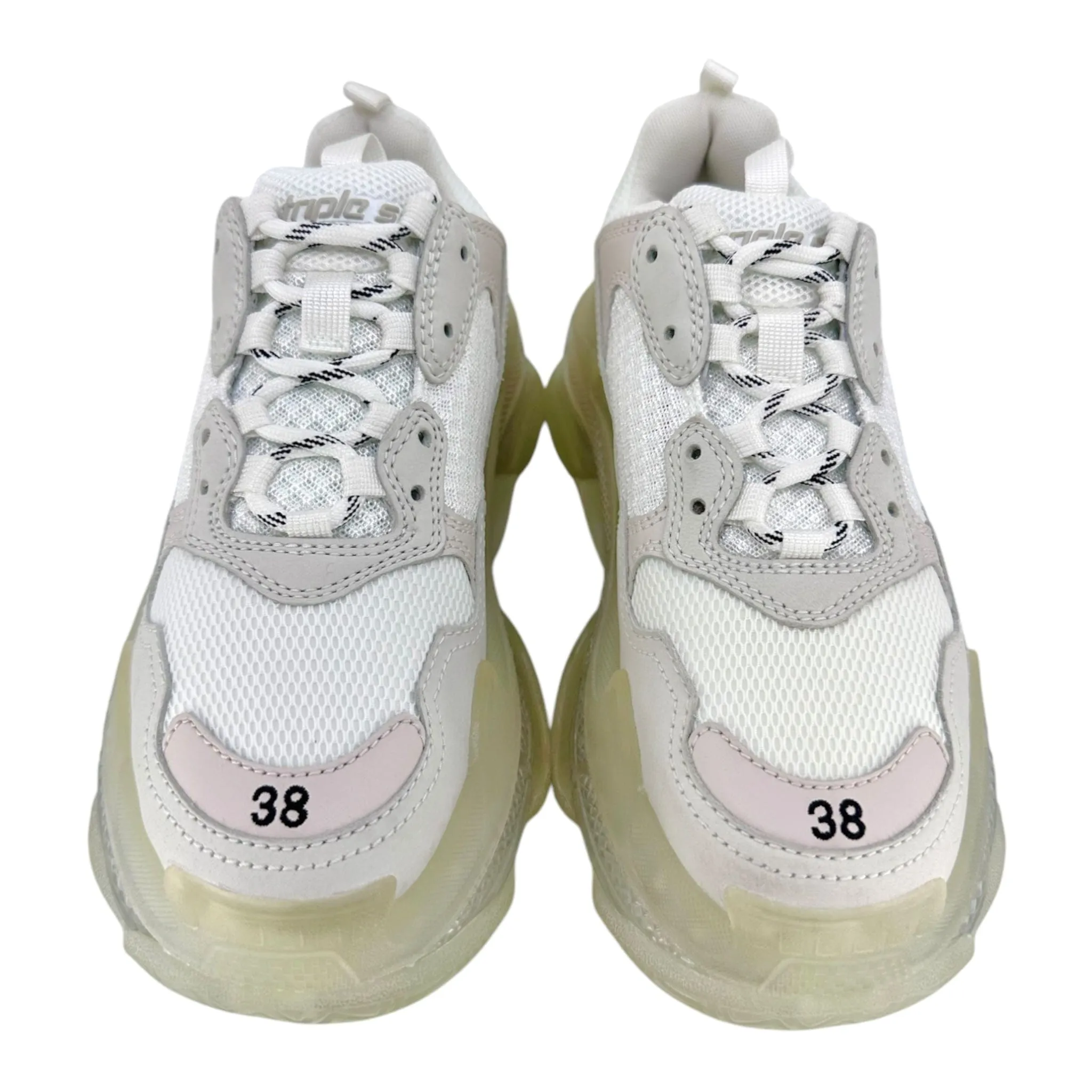 Balenciaga Triple S Clear Sole White Grey (W)