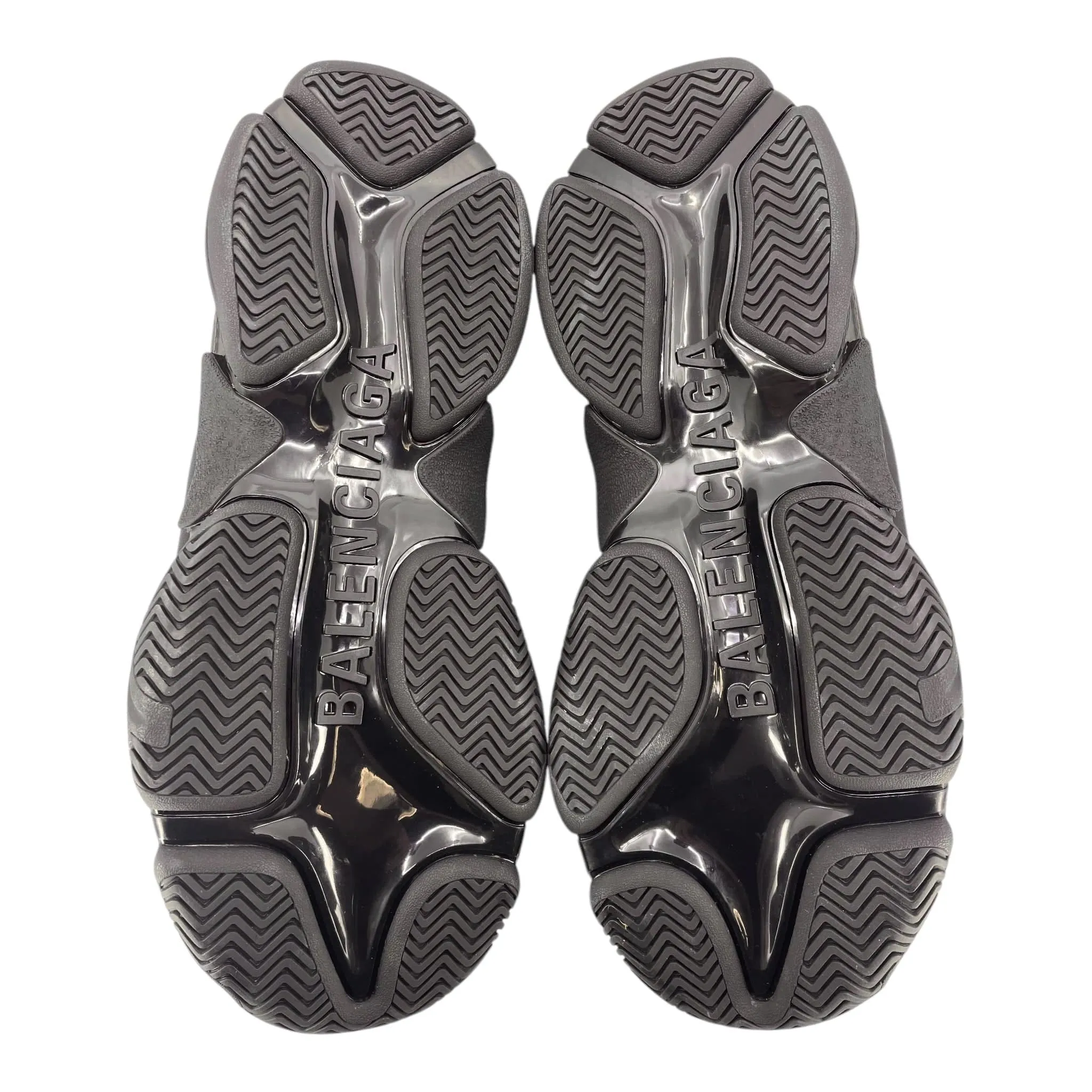Balenciaga Triple S Sneaker All Over Logo Black White