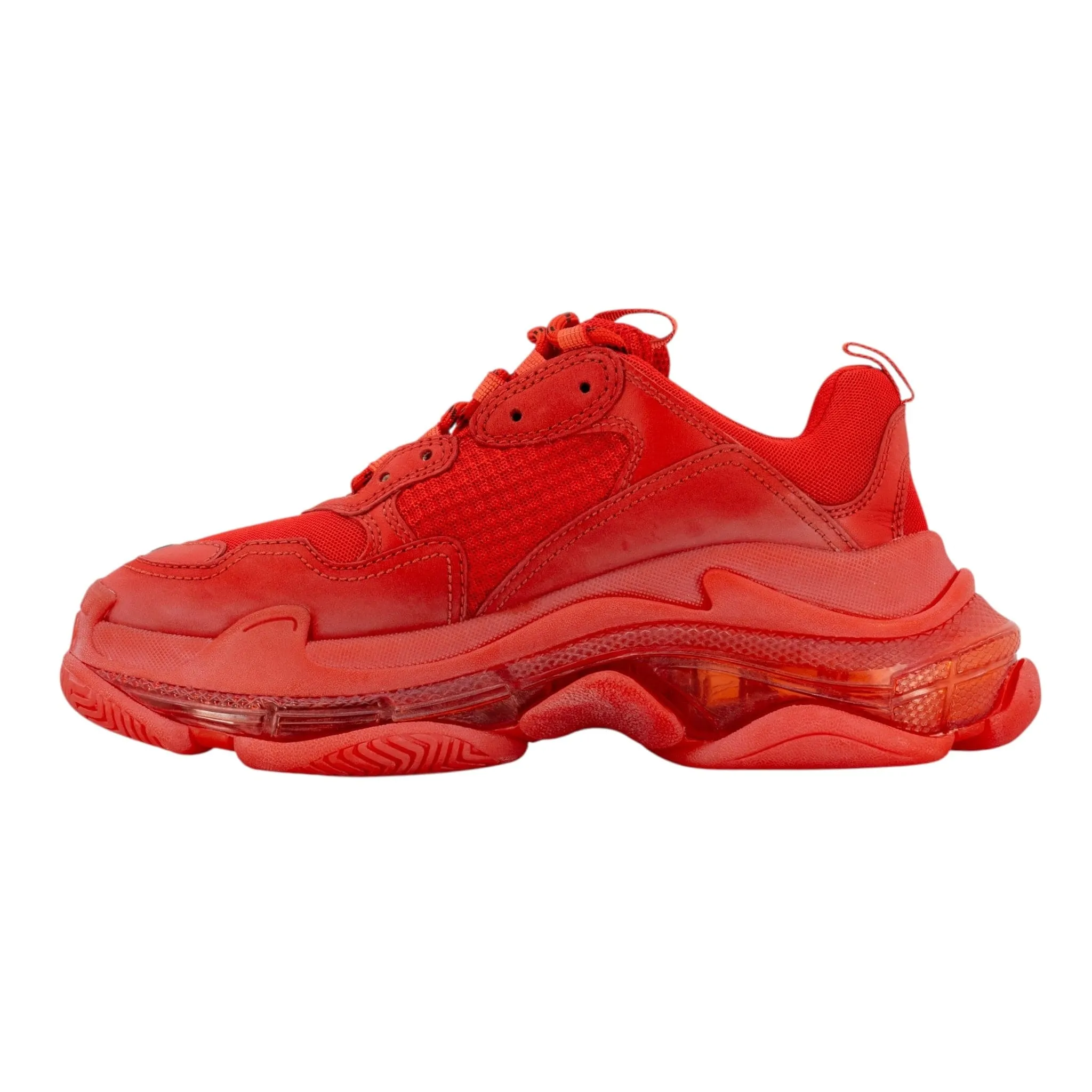 Balenciaga Triple S Sneaker Clear Sole Red