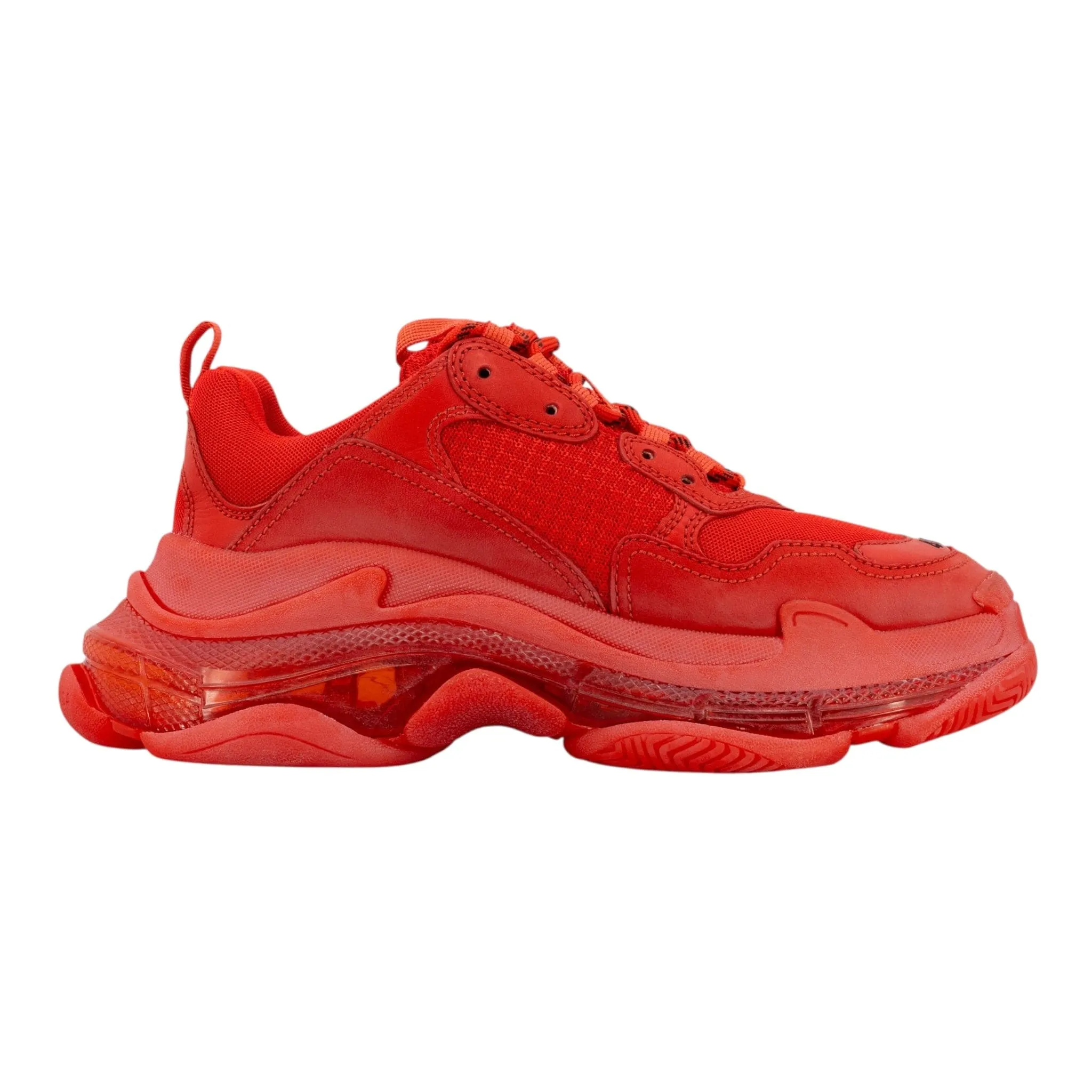 Balenciaga Triple S Sneaker Clear Sole Red