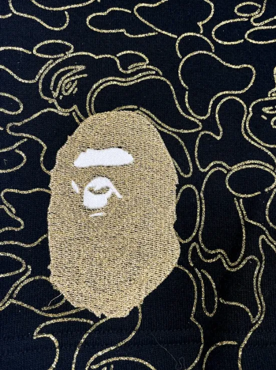BAPE 23rd Anniversary Sweatshorts Black Gold