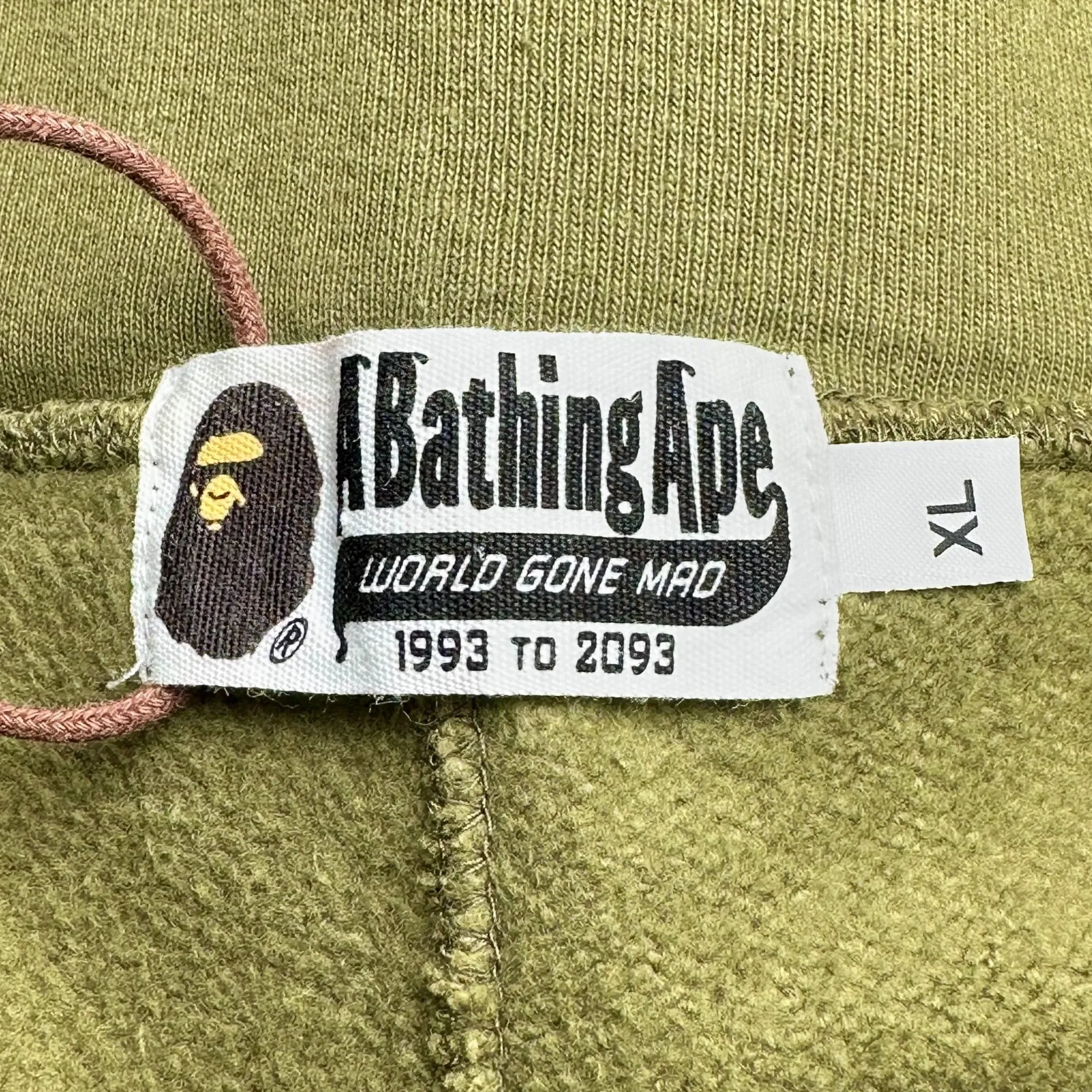 BAPE Big Logo Sweatpants ABC Camo Green Pre-Owned