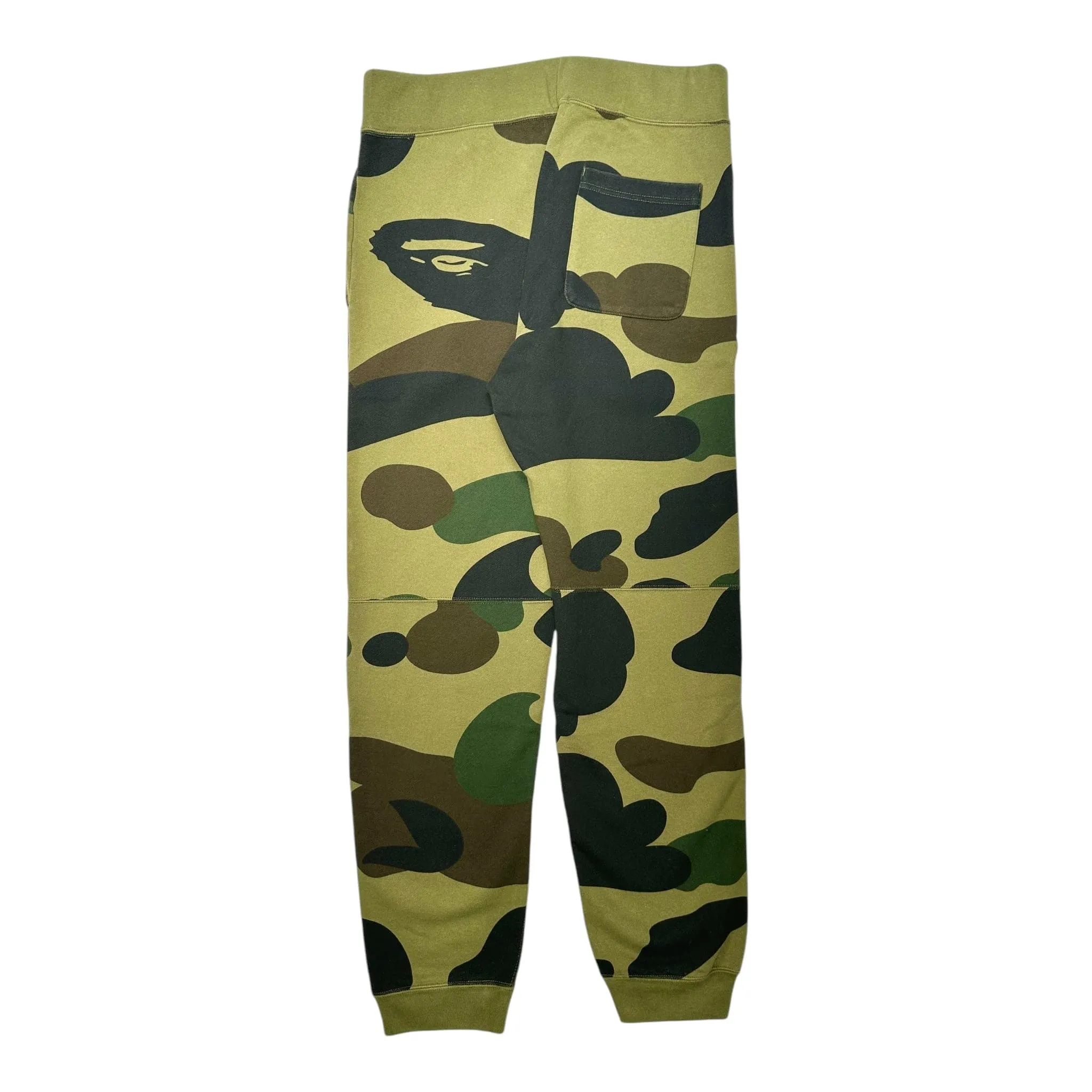 BAPE Big Logo Sweatpants ABC Camo Green Pre-Owned