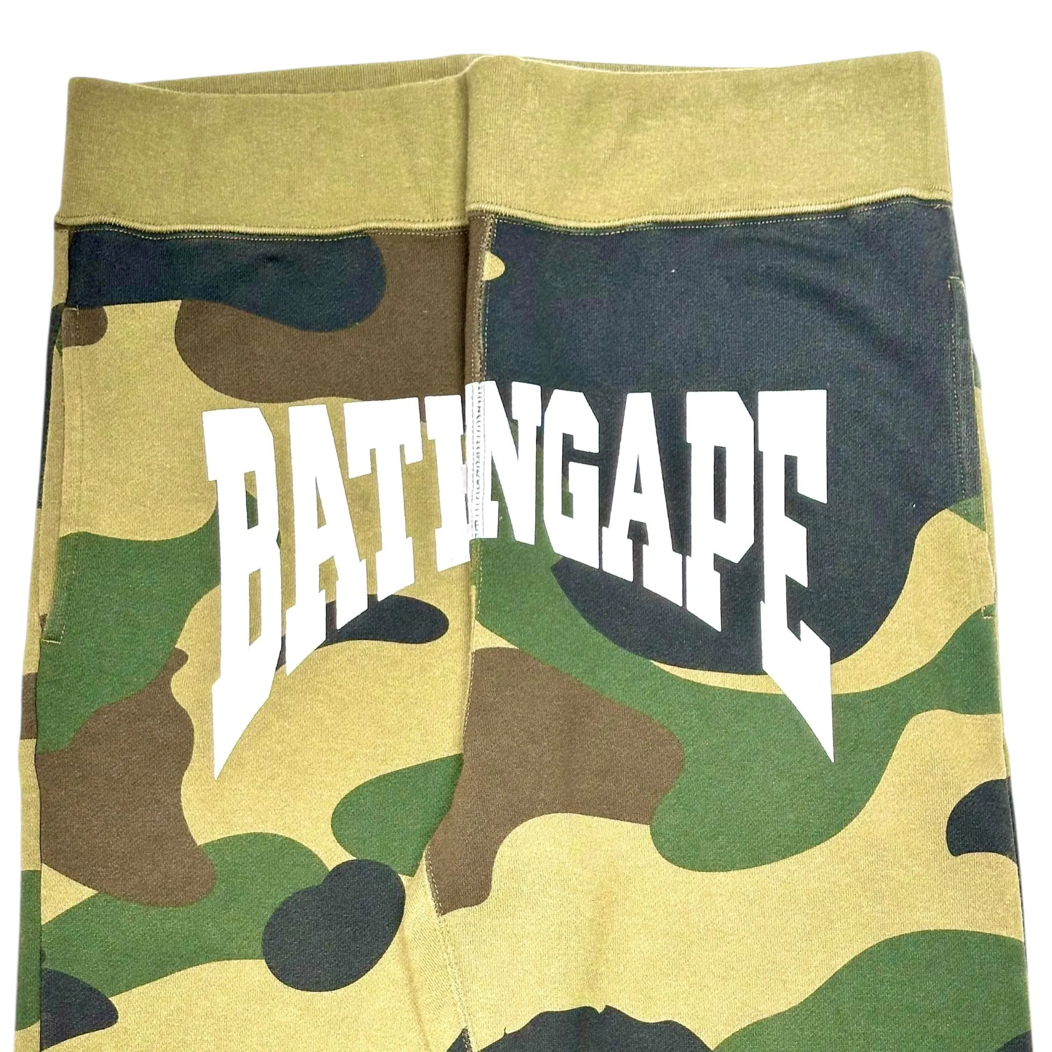 BAPE Big Logo Sweatpants ABC Camo Green Pre-Owned