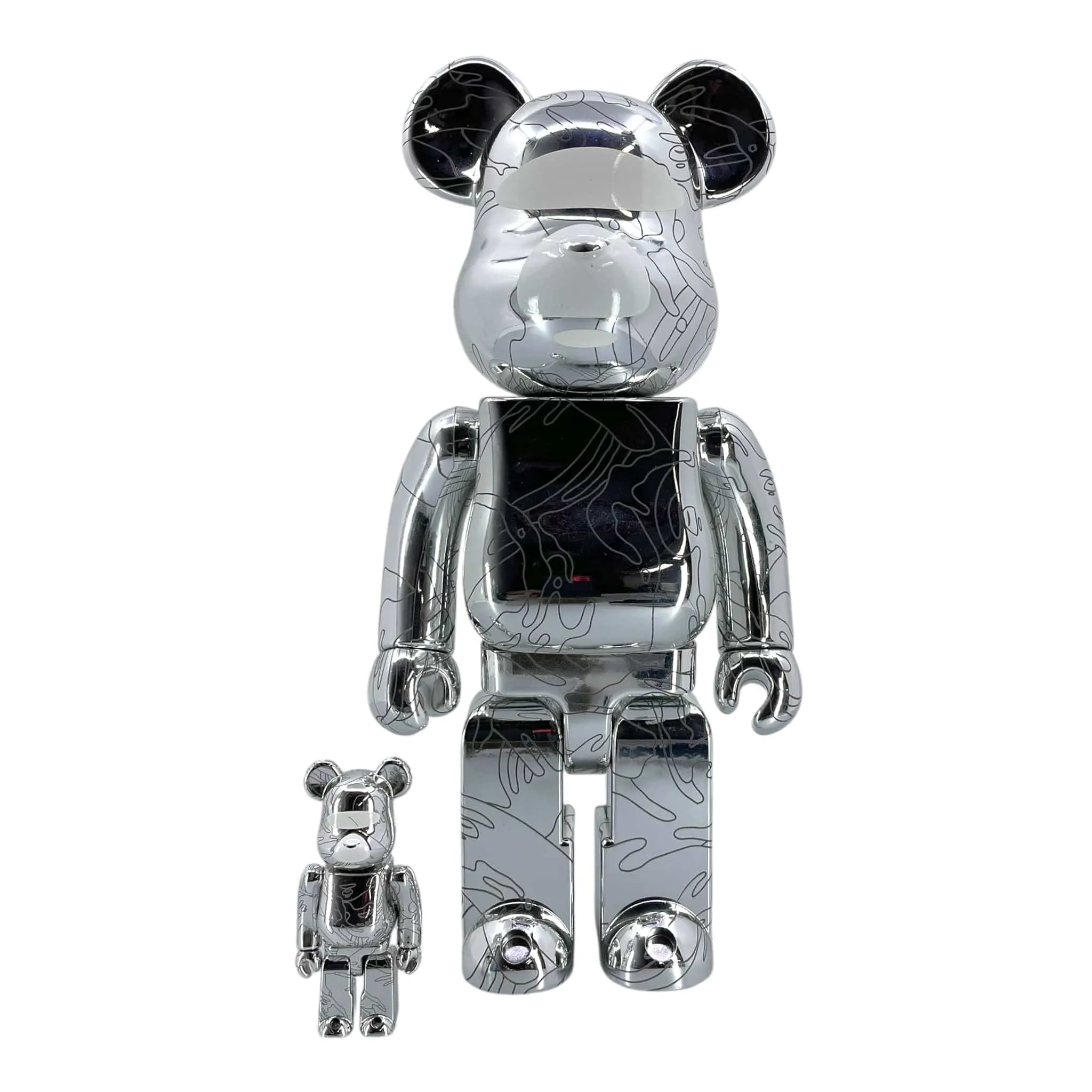 Bearbrick x AAPE by A Bathing Ape 10th Anniversary 100% & 400% Set