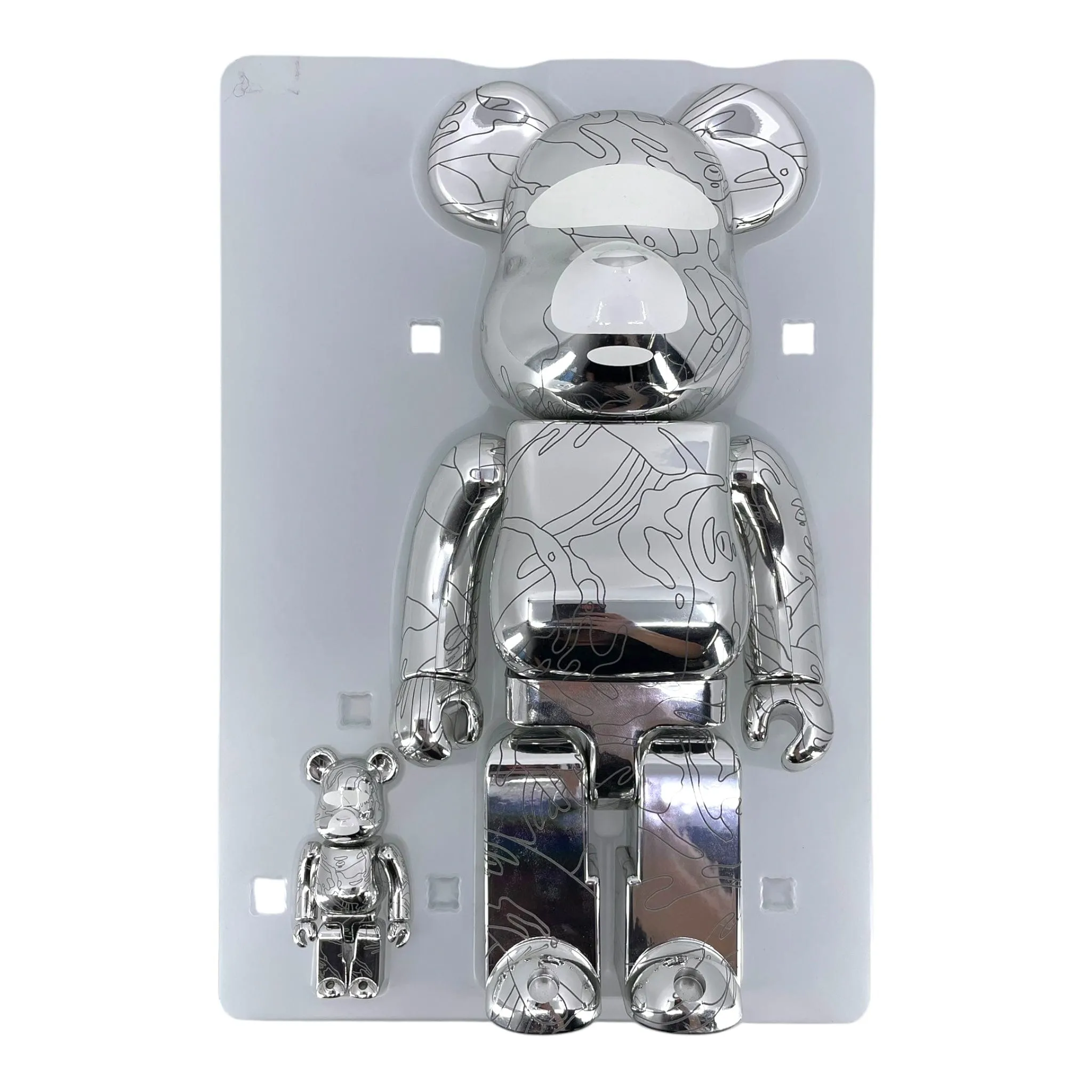 Bearbrick x AAPE by A Bathing Ape 10th Anniversary 100% & 400% Set