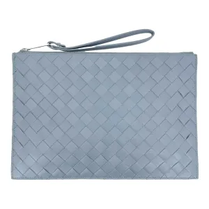 Bottega Veneta Intrecciato Clutch Bag Grey