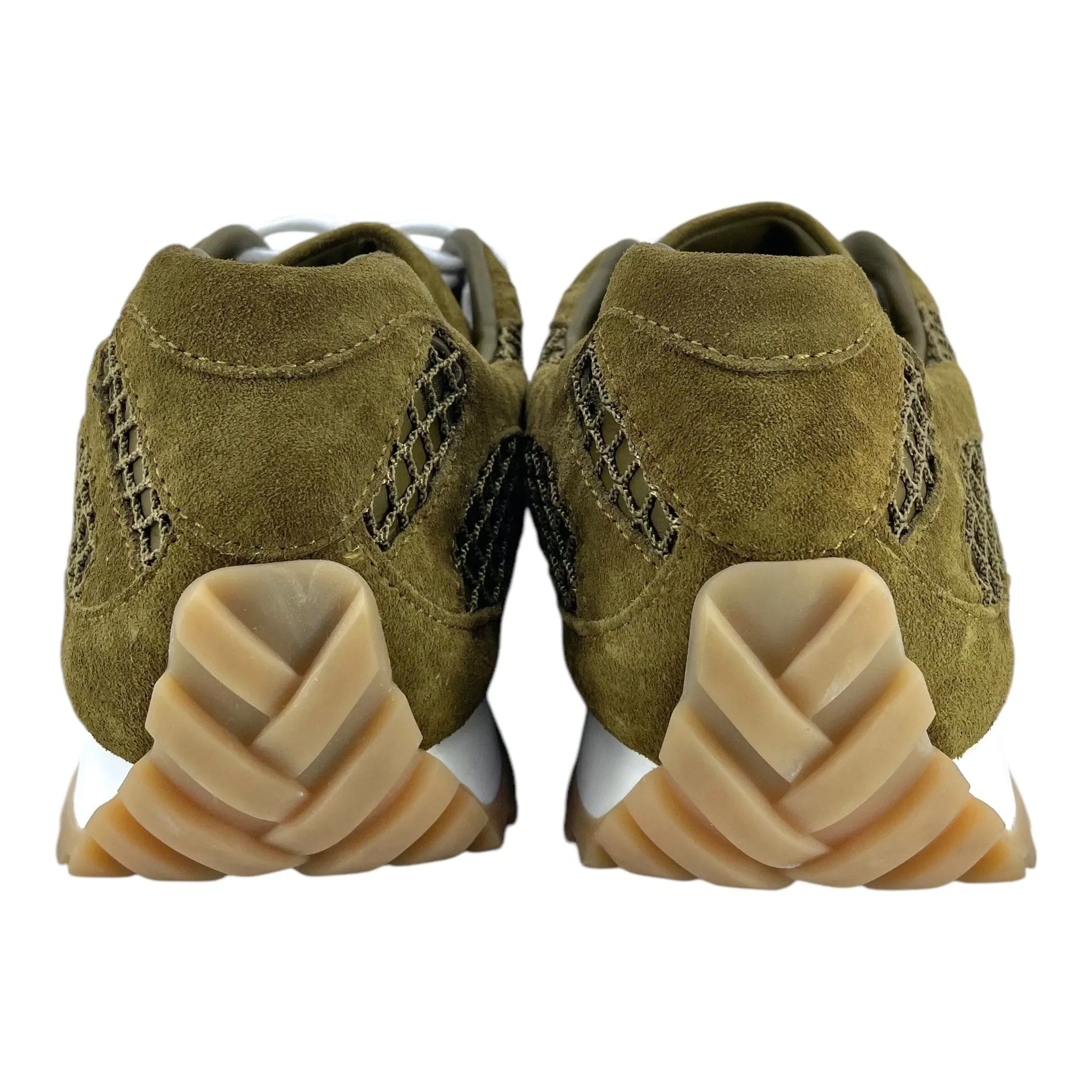 Bottega Veneta Orbit Trainer Olive Green White Beige