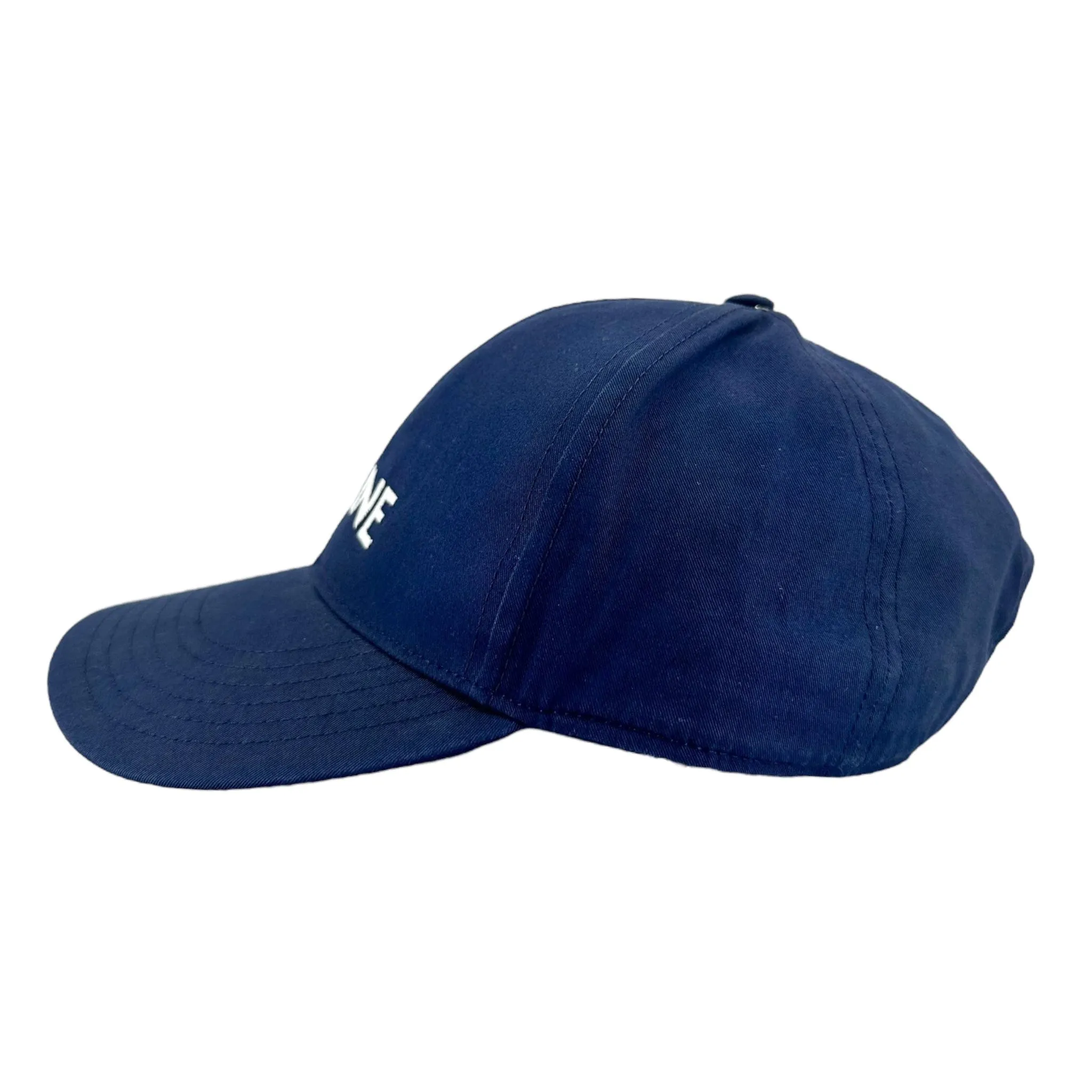 Celine Logo Baseball Hat Navy