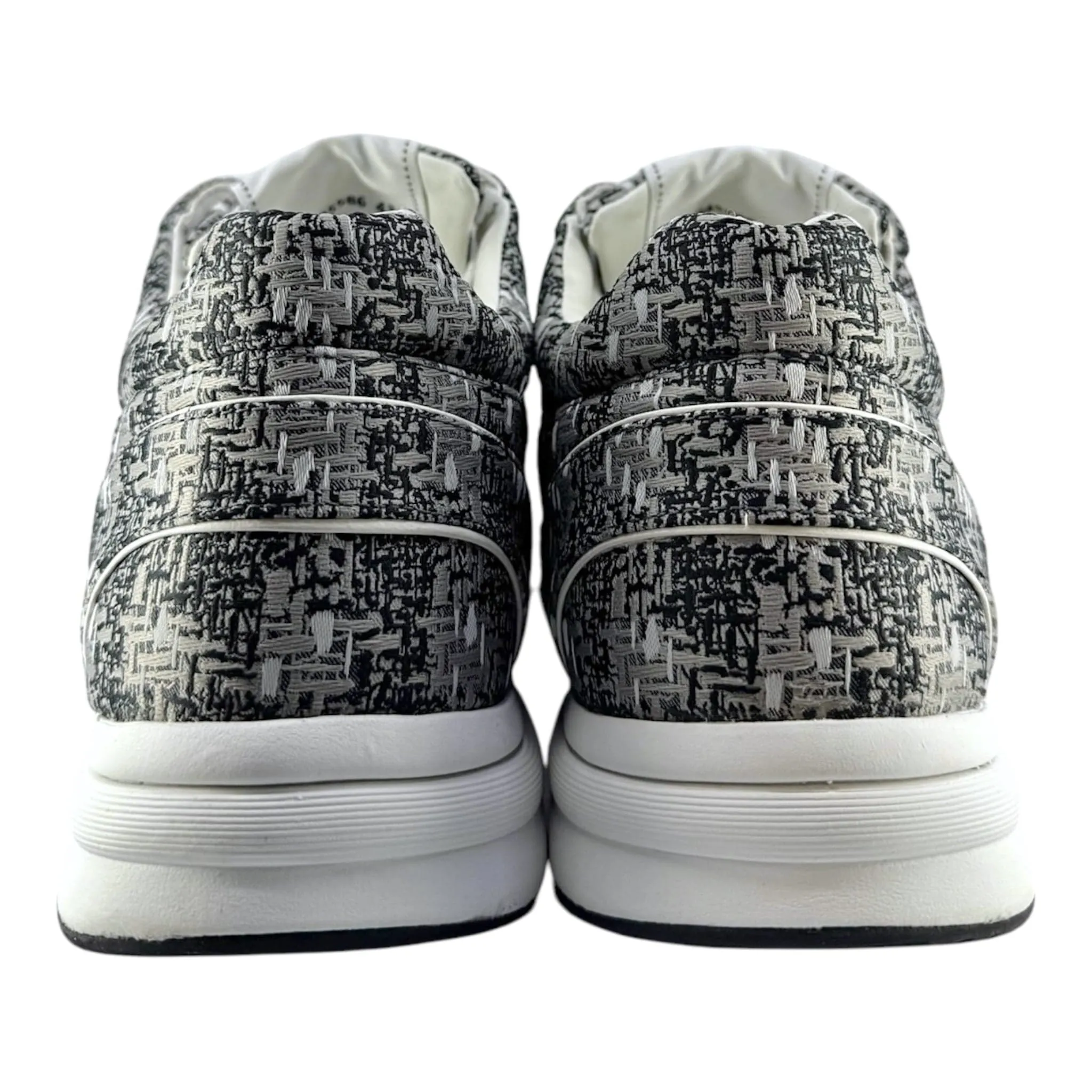 Chanel CC Logo Trainer Low Technical Knit Black Grey Pre-Owned