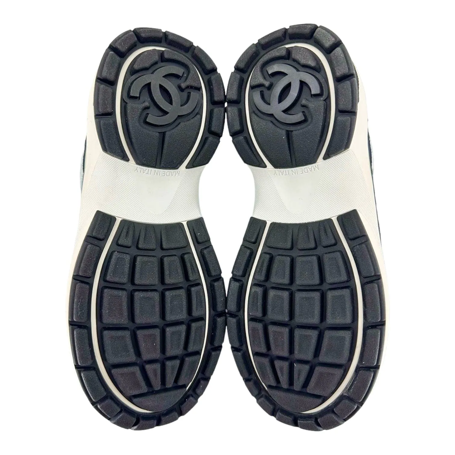 Chanel CC Trainer Sneaker Navy Cream (W)