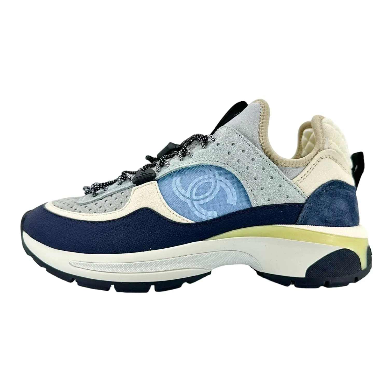 Chanel CC Trainer Sneaker Navy Cream (W)