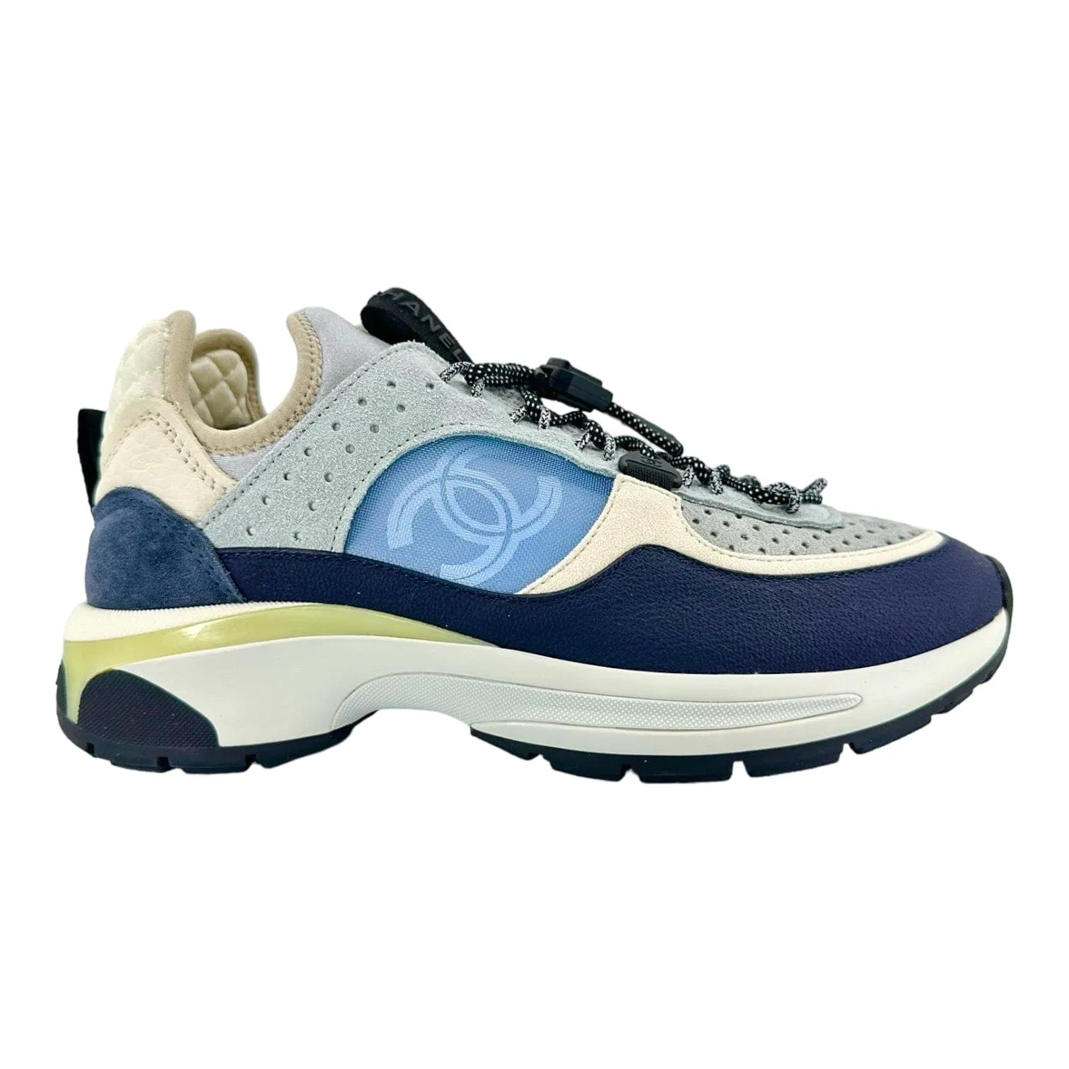 Chanel CC Trainer Sneaker Navy Cream (W)