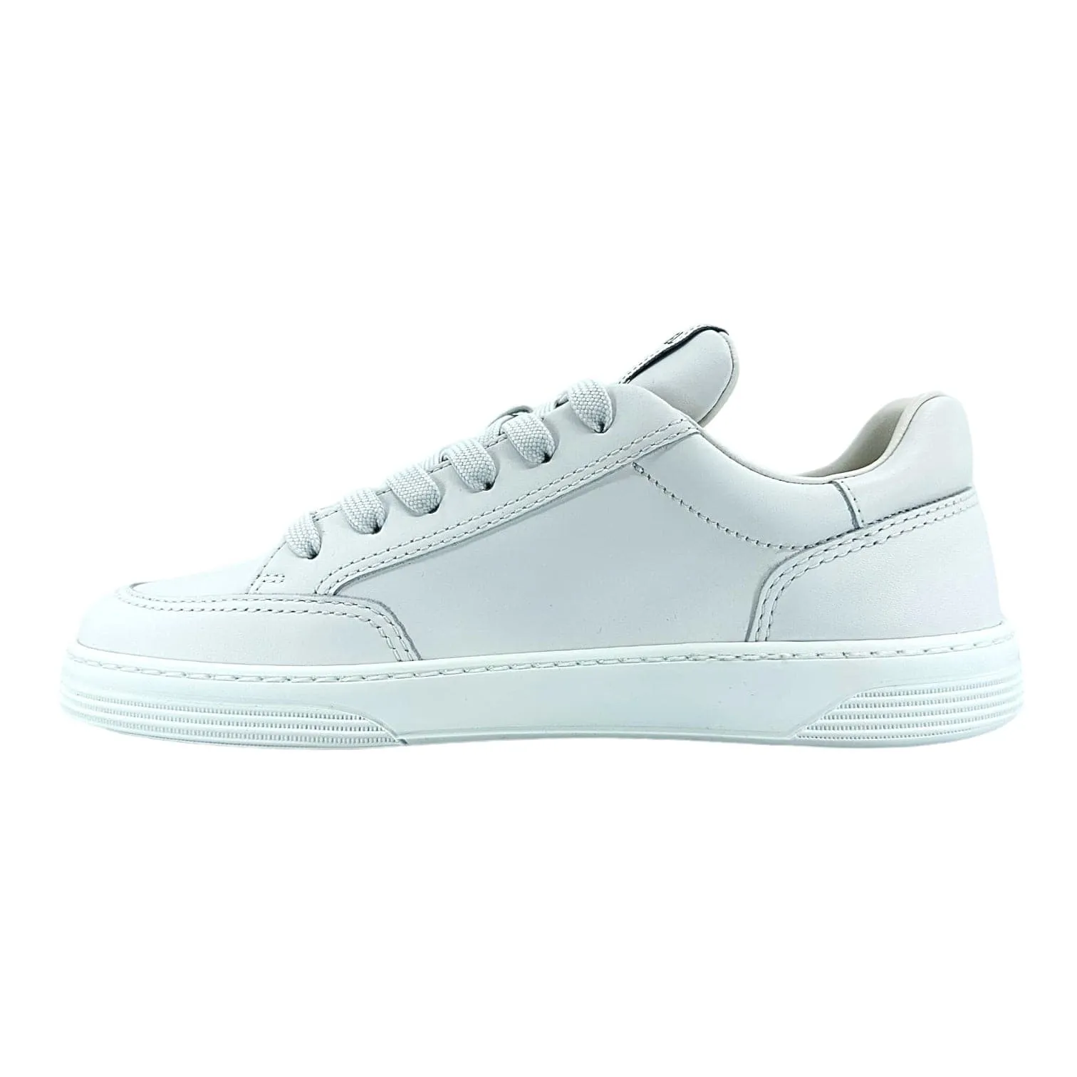 Chanel Low Top Leather Sneaker White