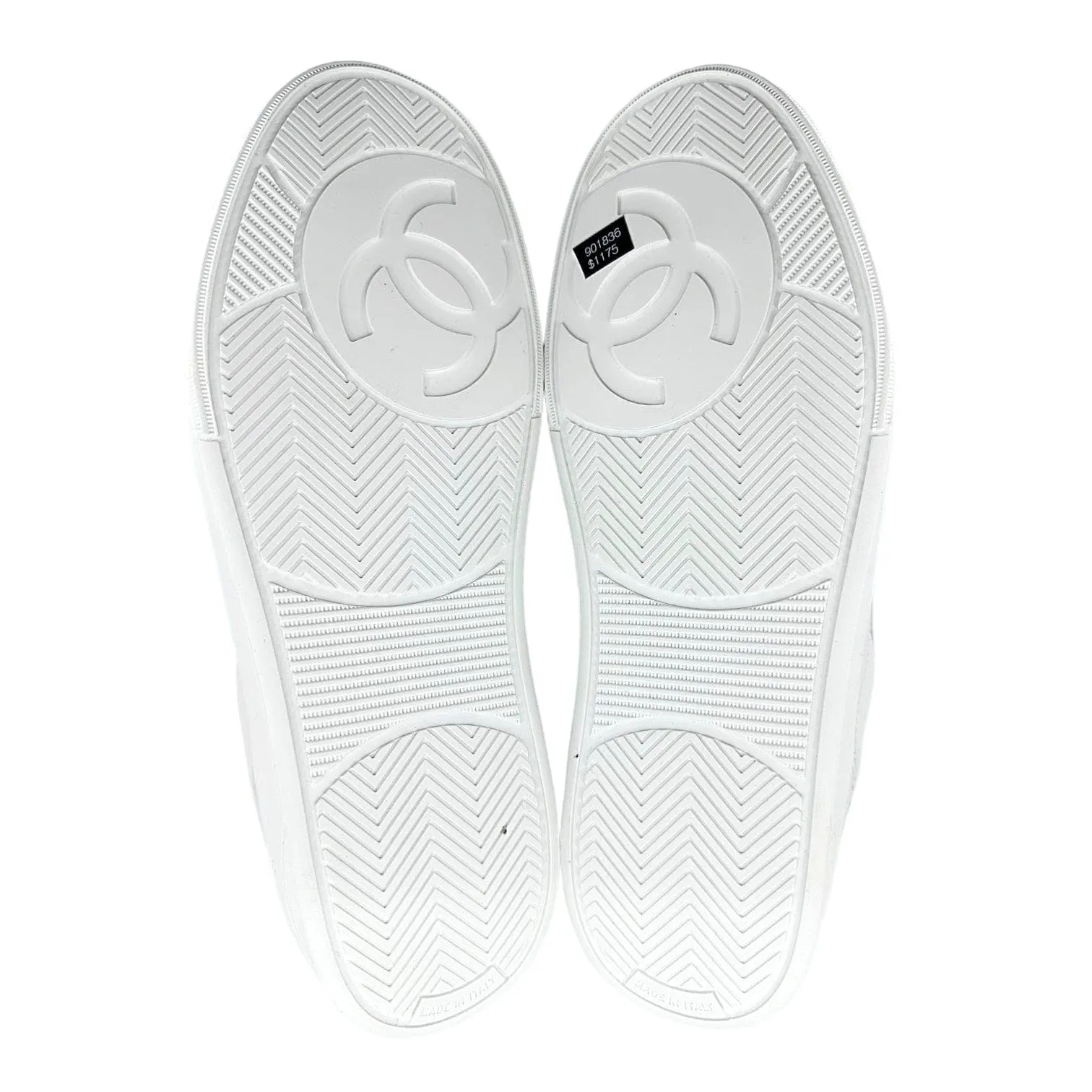Chanel Low Top Leather Sneaker White