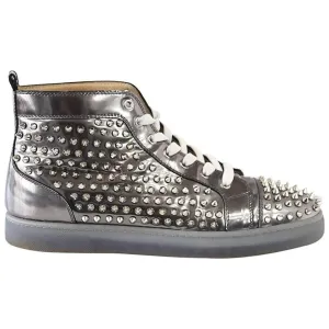 Christian Louboutin Louis Flat Nappa Verve Silver