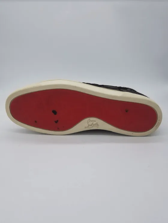 Christian Louboutin Rantus Orlato Python Brown Pre-Owned