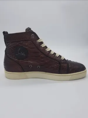 Christian Louboutin Rantus Orlato Python Brown Pre-Owned