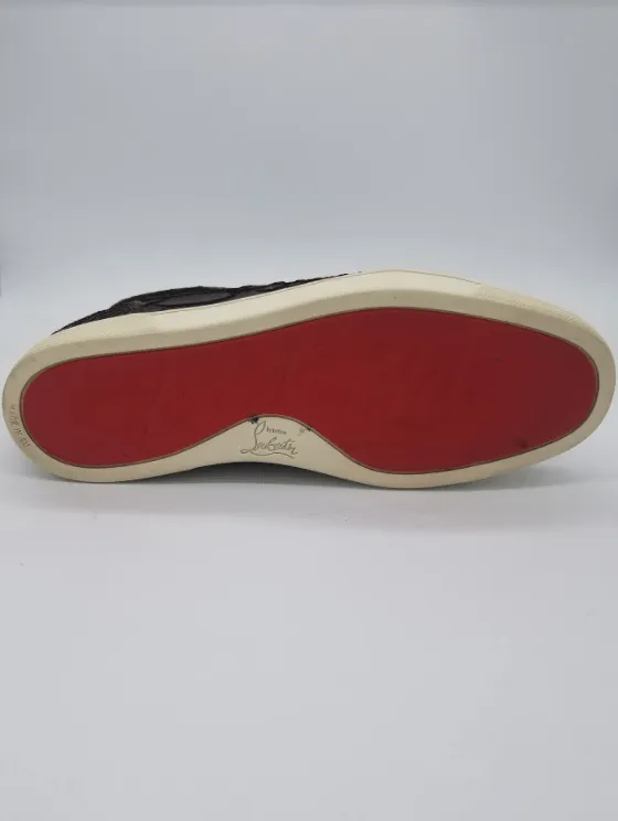 Christian Louboutin Rantus Orlato Python Brown Pre-Owned