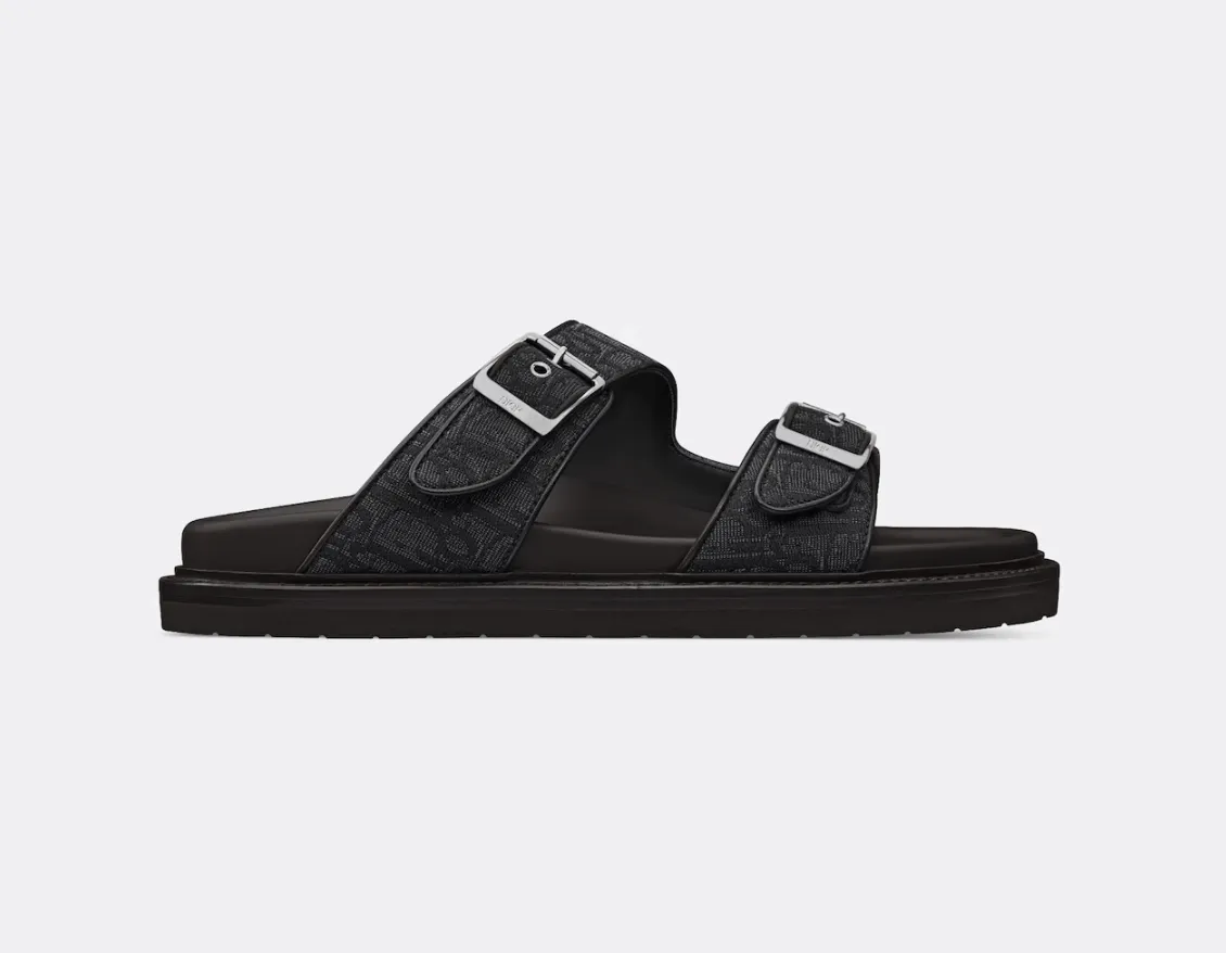 Dior Aqua Sandels Black Oblique