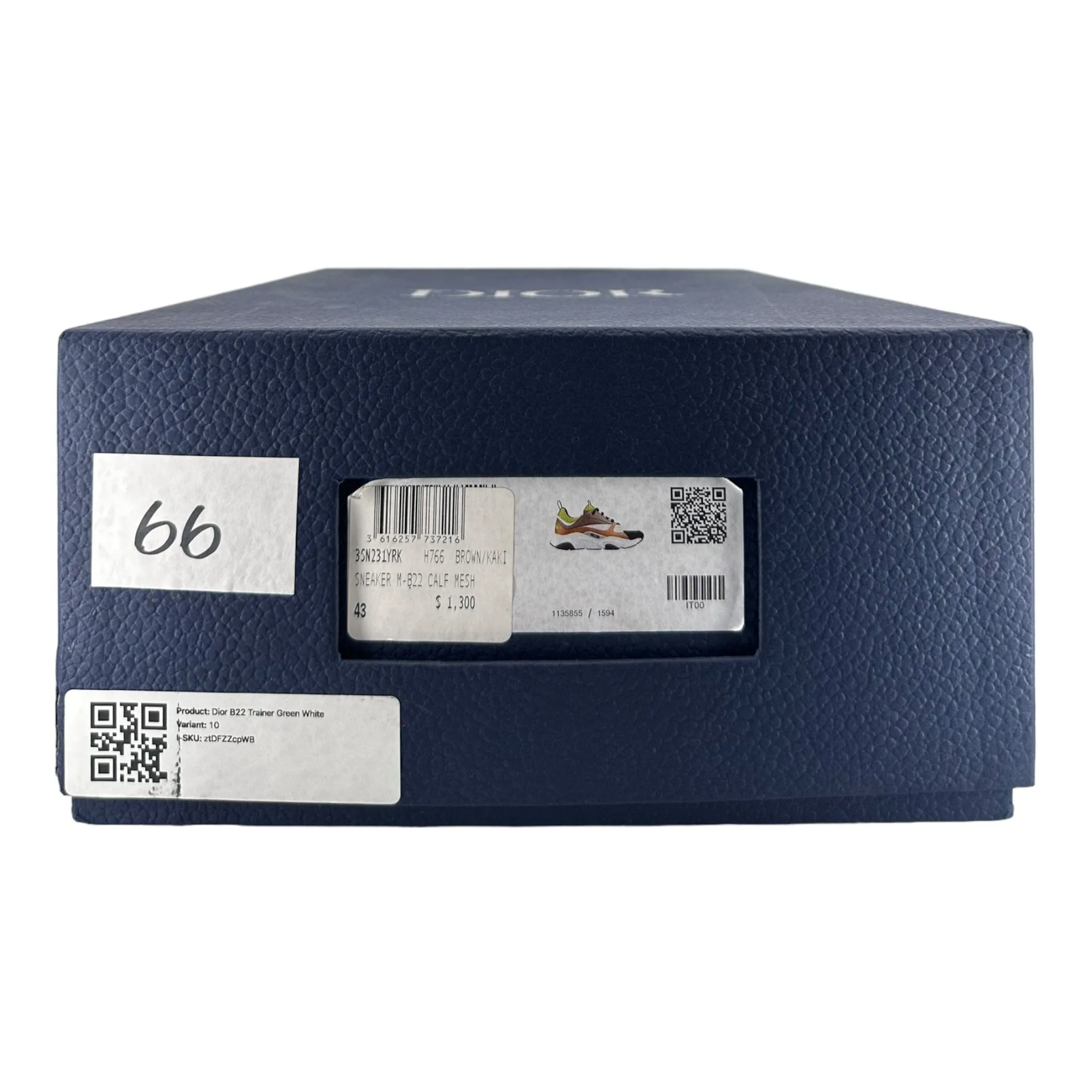 Dior B22 Trainer Green White