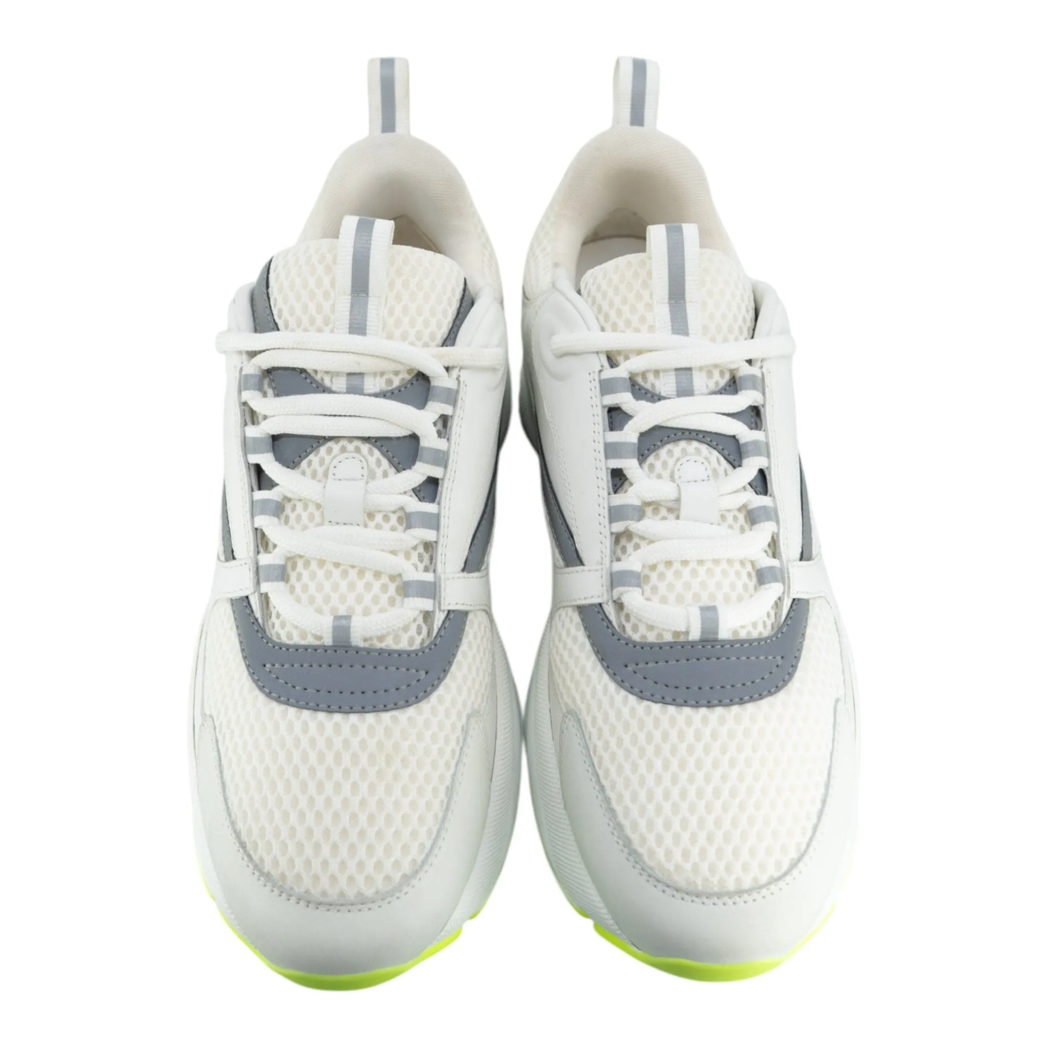 Dior B22 Trainer White Silver Fluo Green