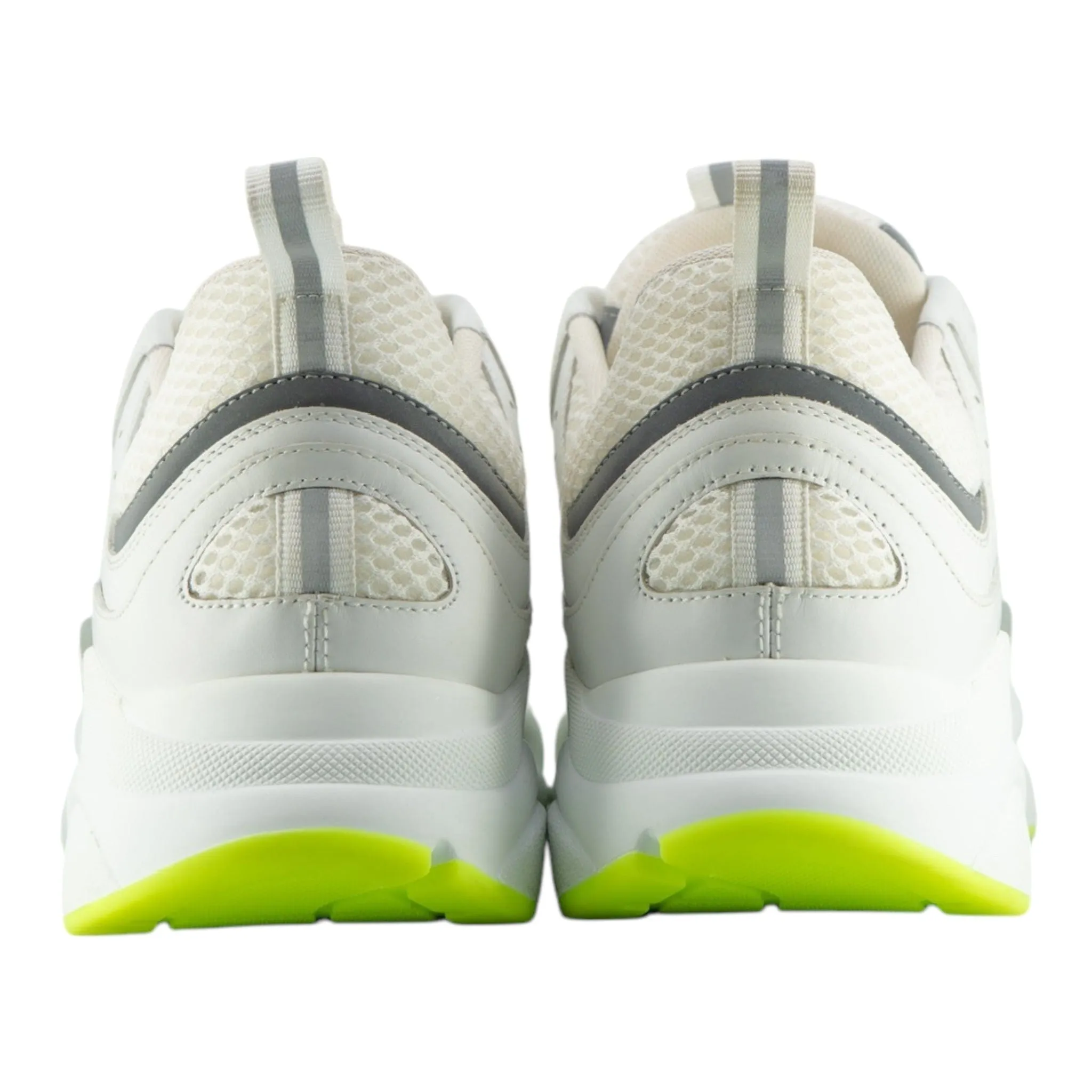 Dior B22 Trainer White Silver Fluo Green