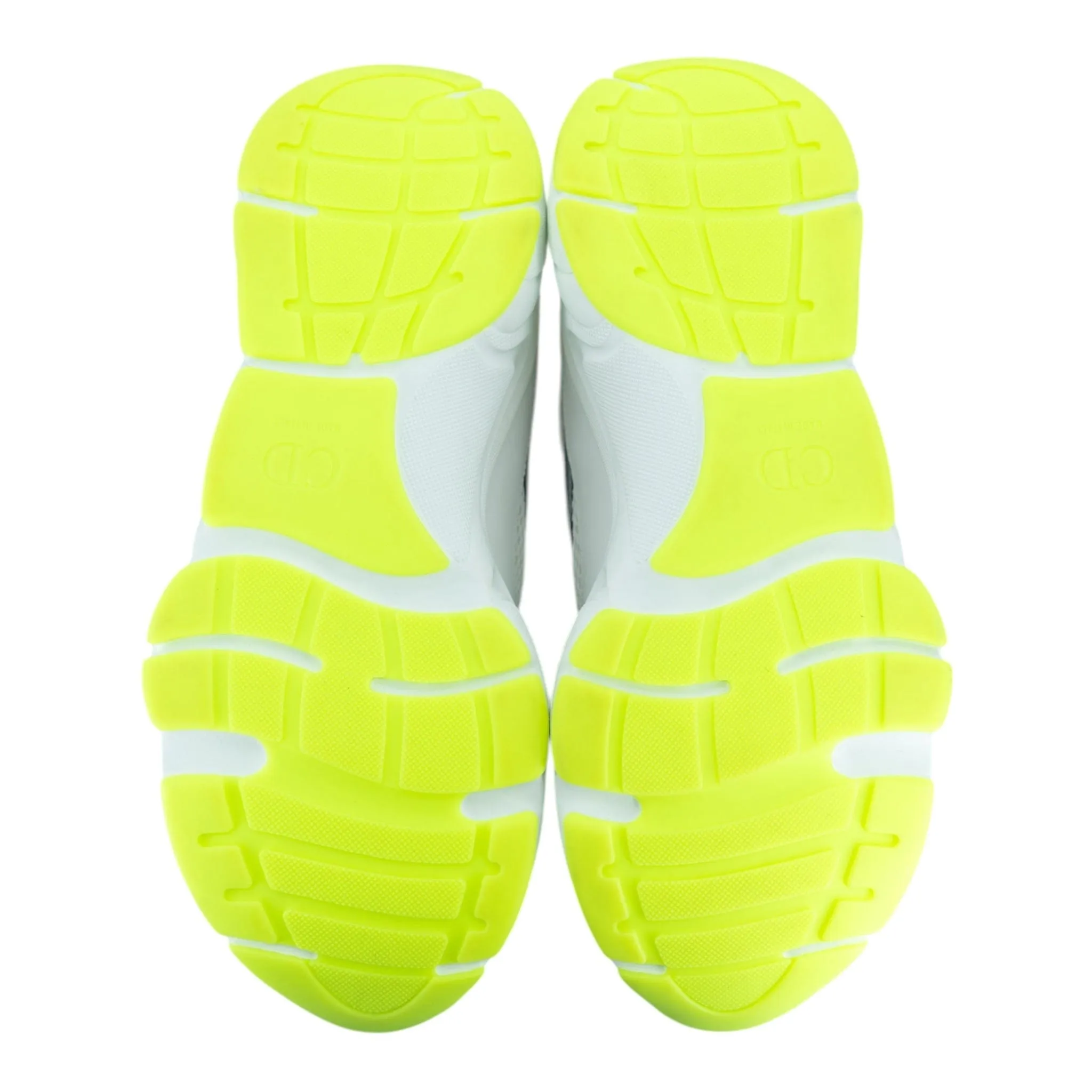 Dior B22 Trainer White Silver Fluo Green