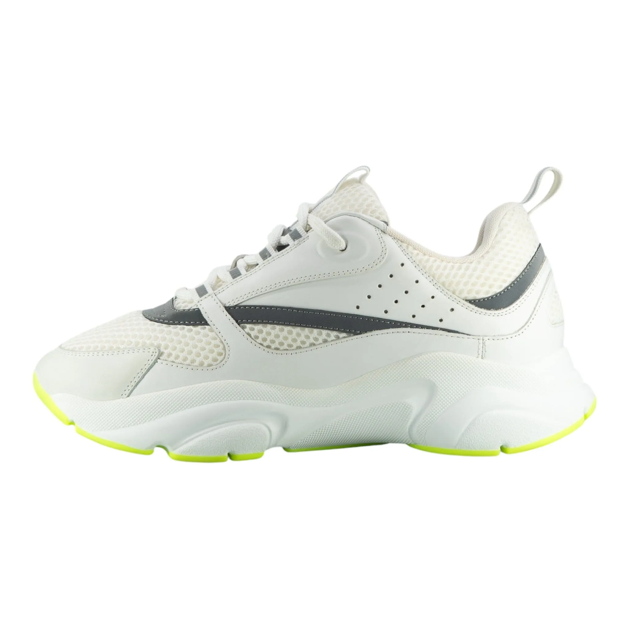 Dior B22 Trainer White Silver Fluo Green