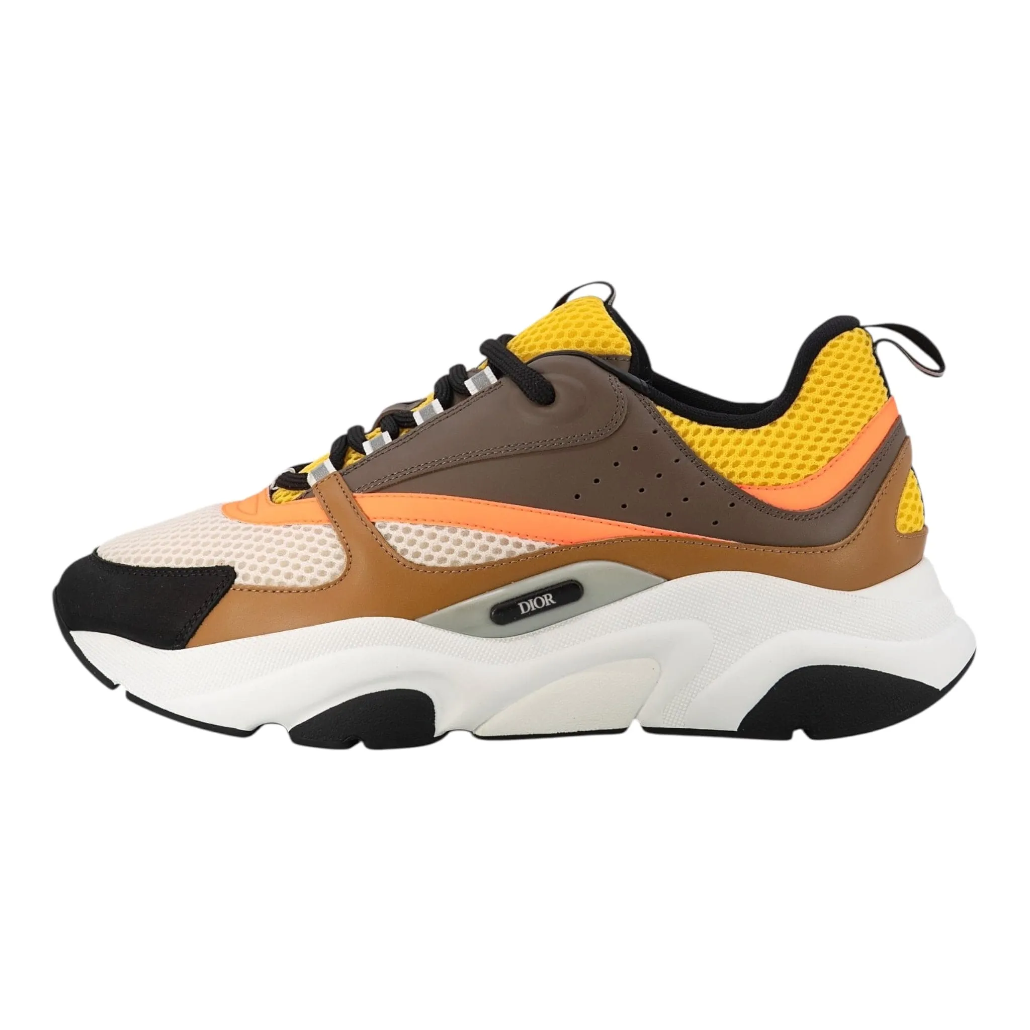 Dior B22 Trainer Yellow White Brown