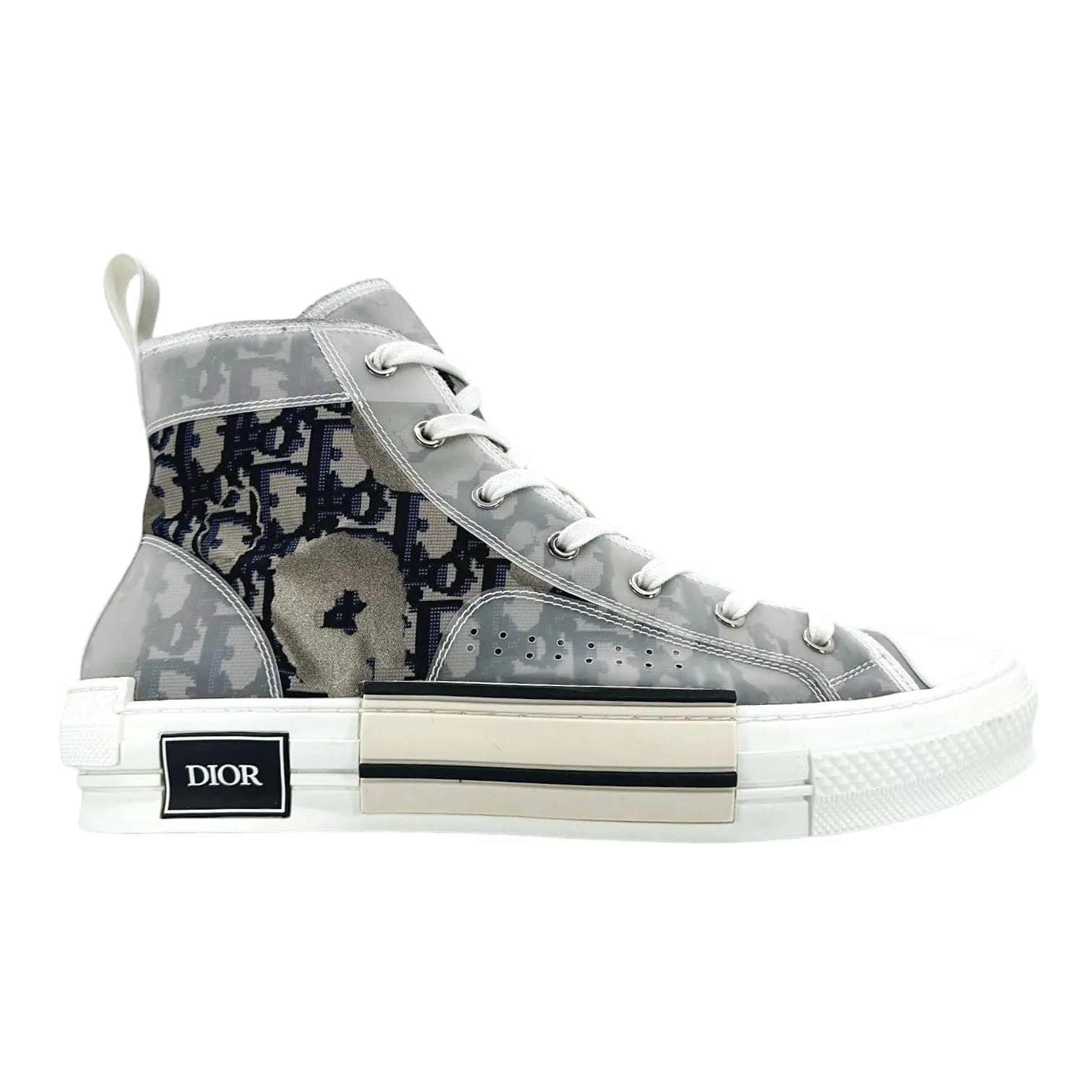 Dior B23 Trainer High Oblique Safari Beige Pre-Owned