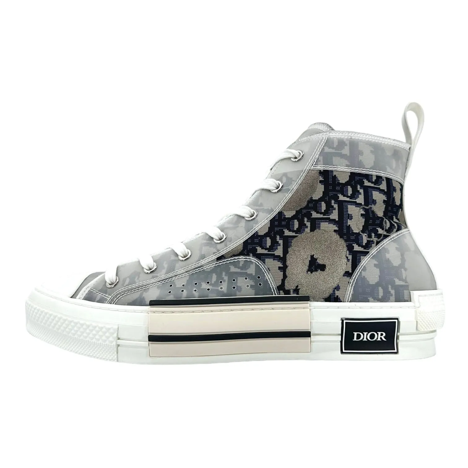 Dior B23 Trainer High Oblique Safari Beige Pre-Owned