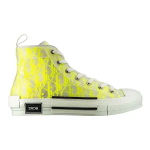 Dior B23 Trainer High Oblique White Yellow