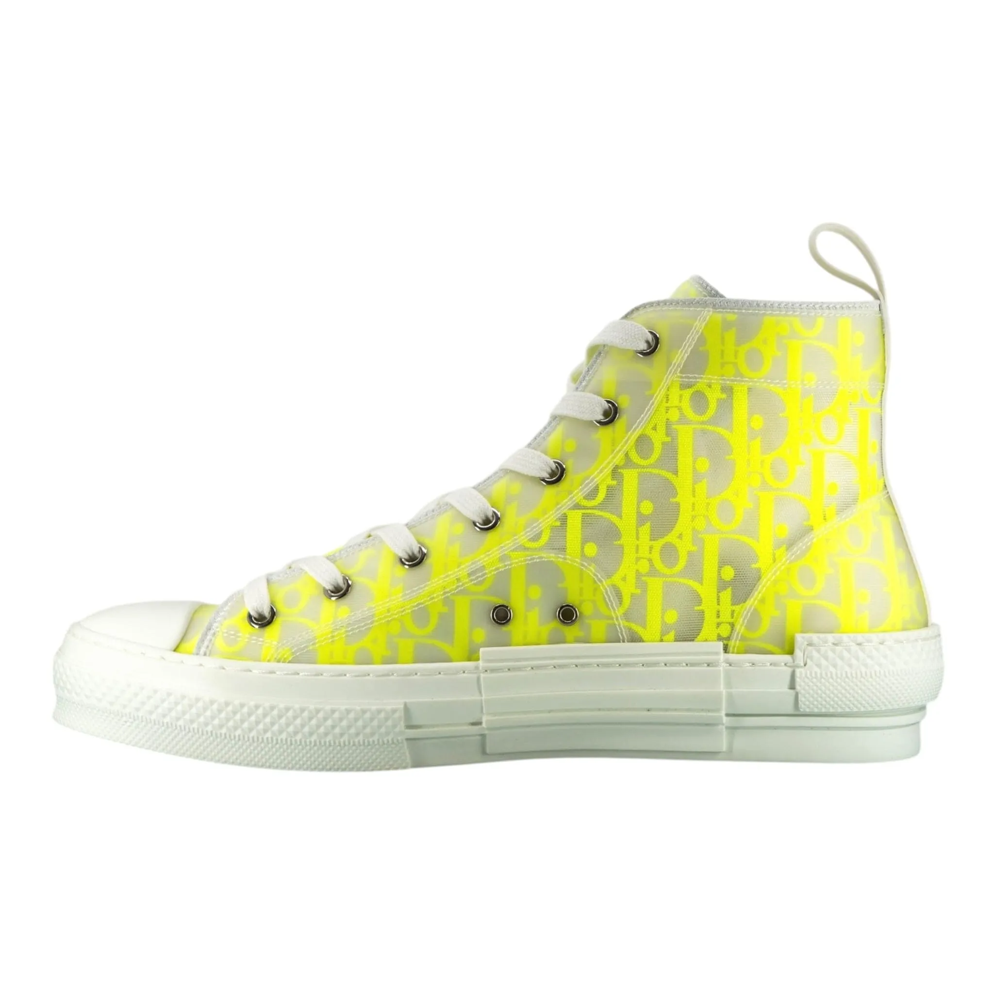 Dior B23 Trainer High Oblique White Yellow