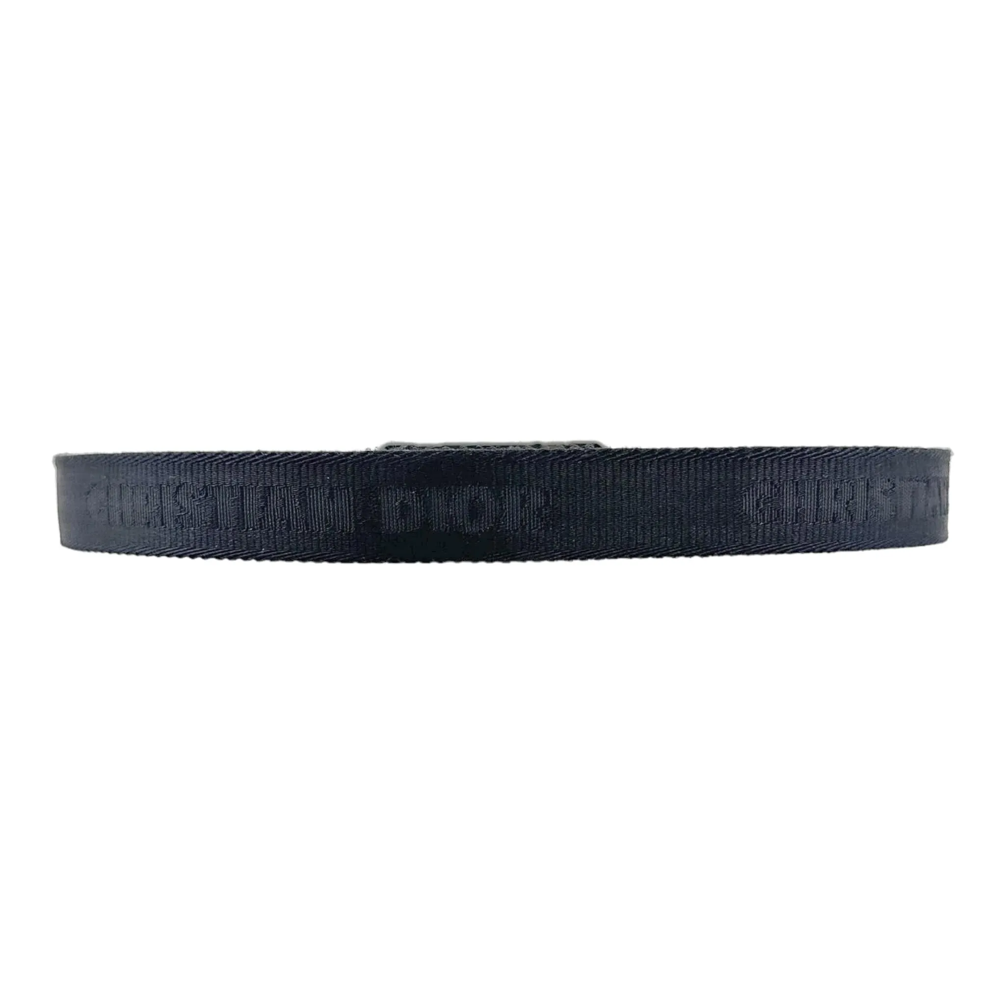 Dior Strap Clip Canvas Belt Black Pre-Owned