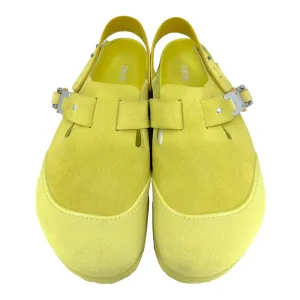 Dior x Birkenstock Mule Tokio Nubuck Calfskin Pastel Yellow Pre-Owned