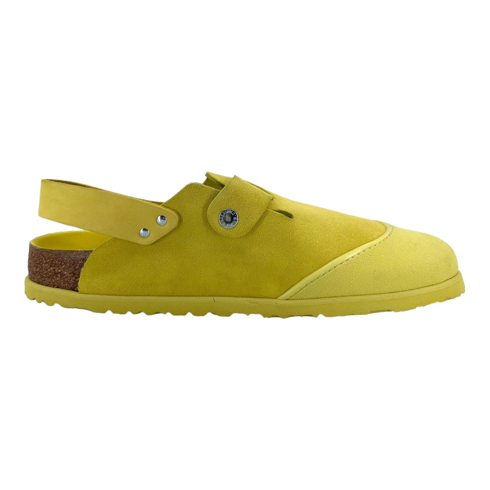 Dior x Birkenstock Mule Tokio Nubuck Calfskin Pastel Yellow Pre-Owned