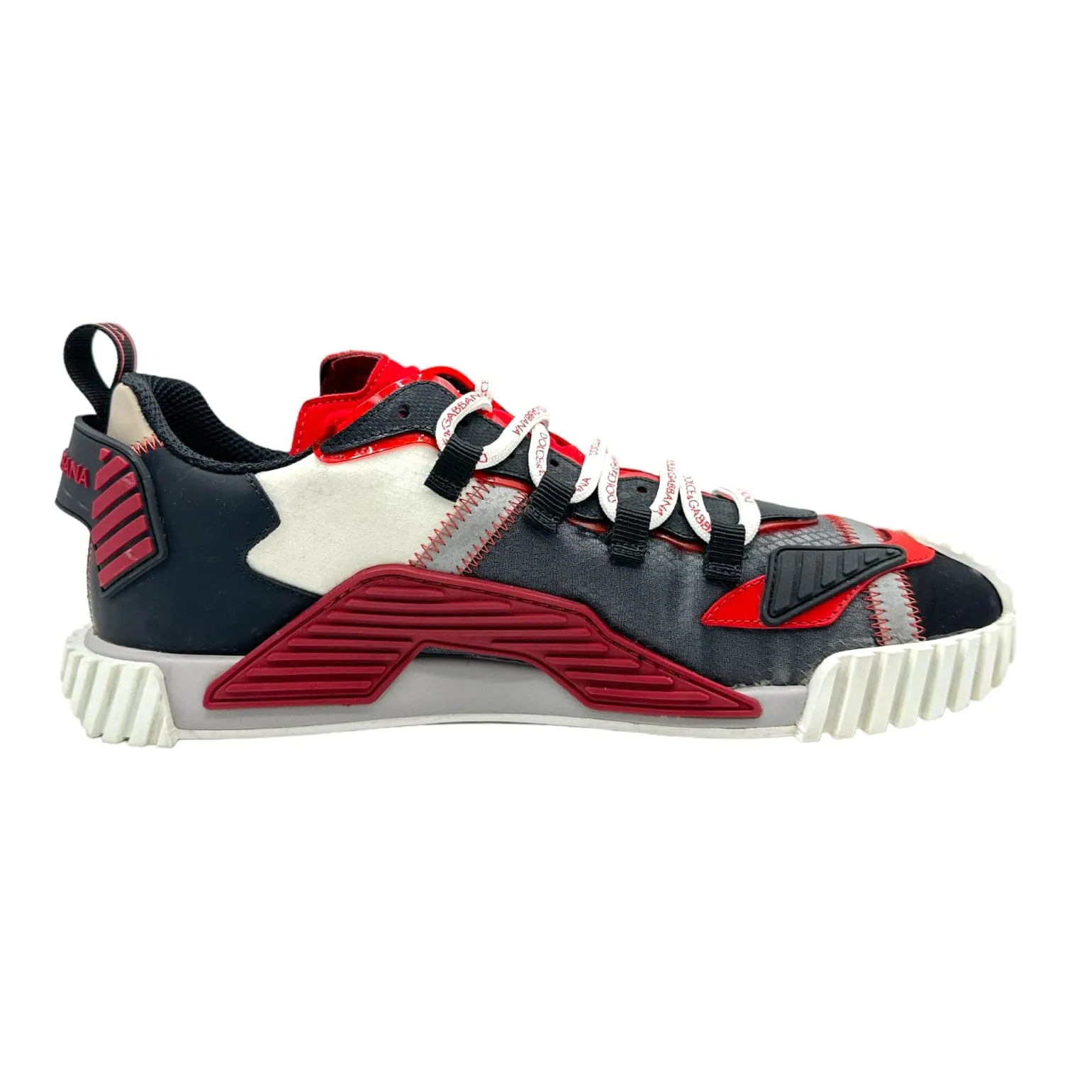 Dolce & Gabbana NS1 Low Top Sneaker Red White Black Pre-Owned