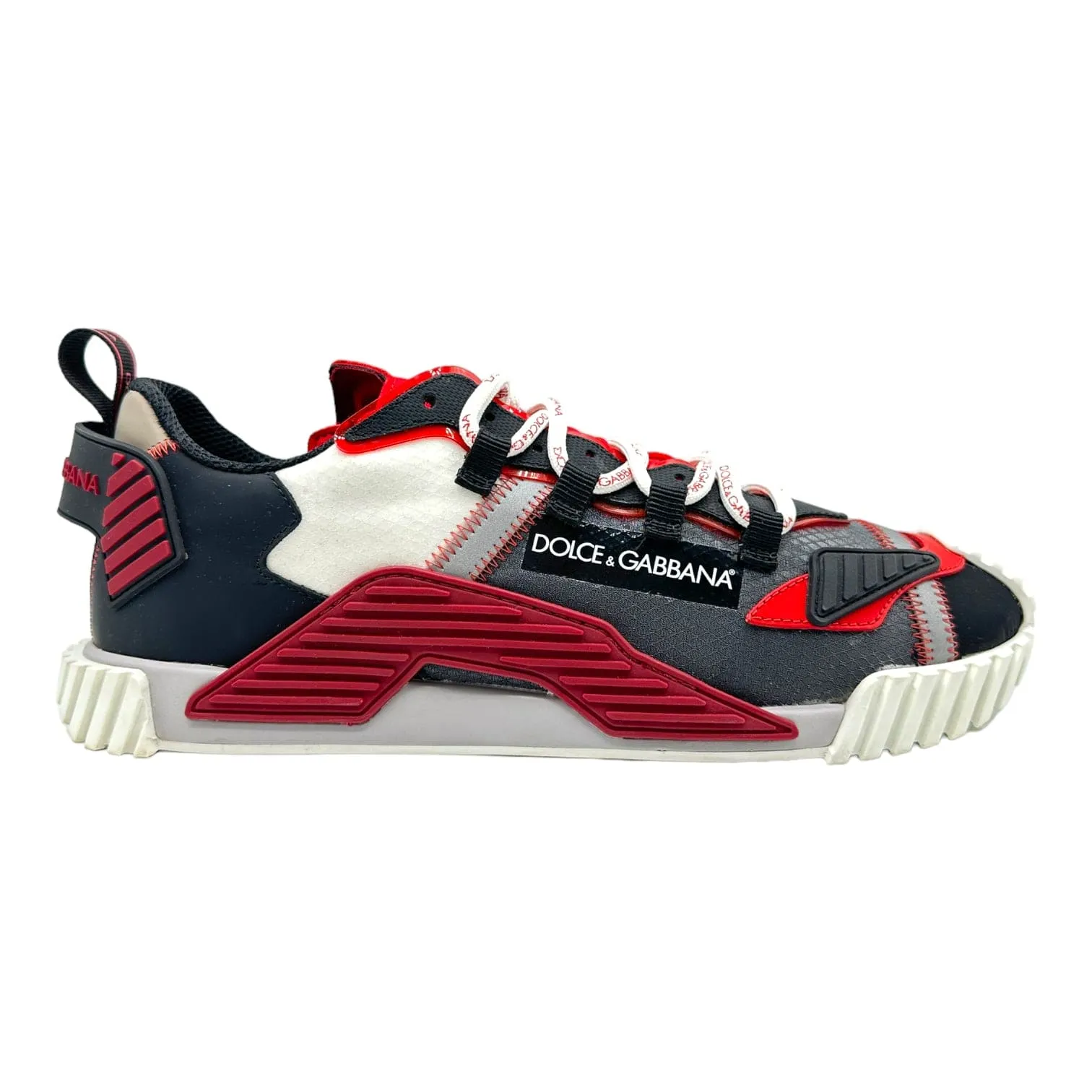 Dolce & Gabbana NS1 Low Top Sneaker Red White Black Pre-Owned