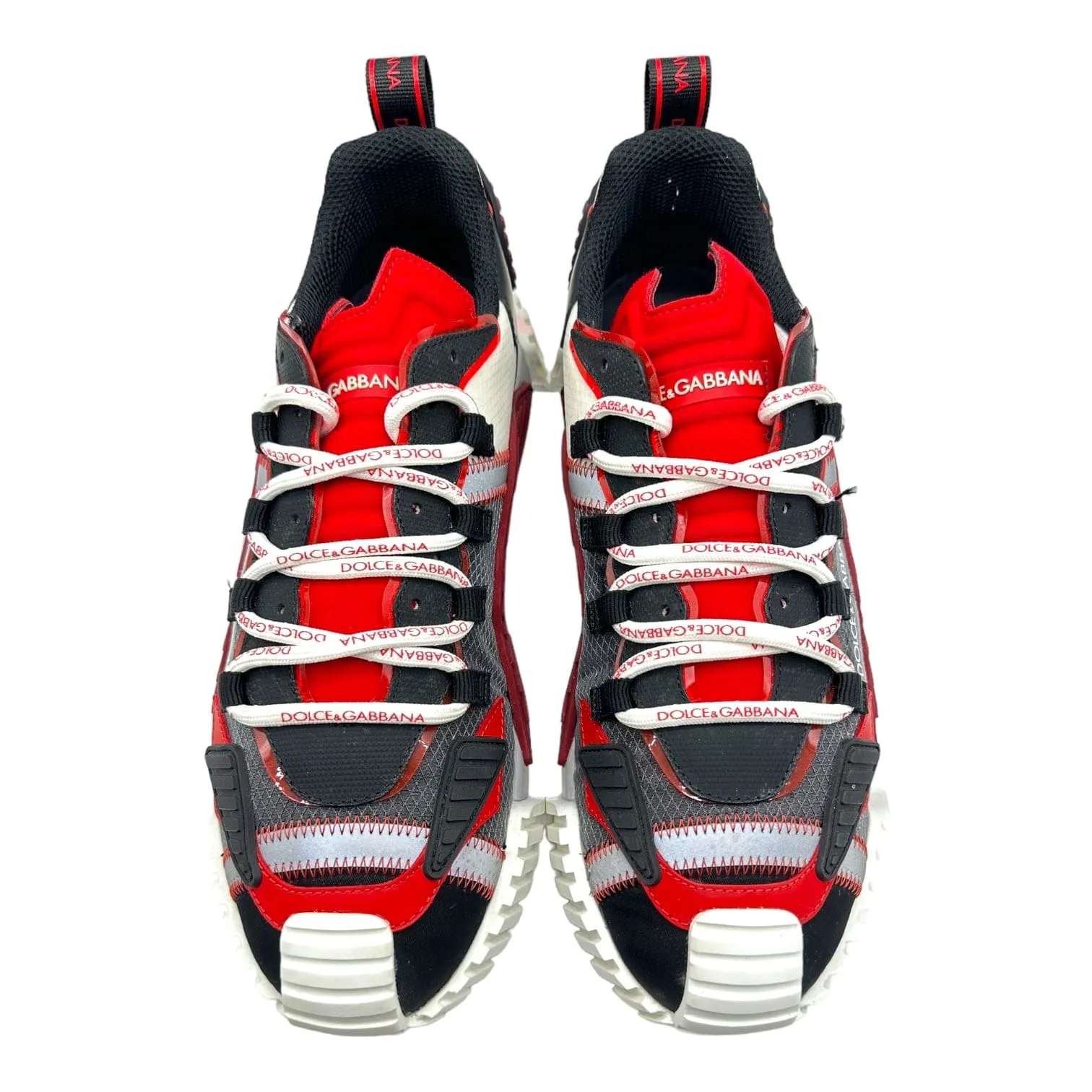 Dolce & Gabbana NS1 Low Top Sneaker Red White Black Pre-Owned
