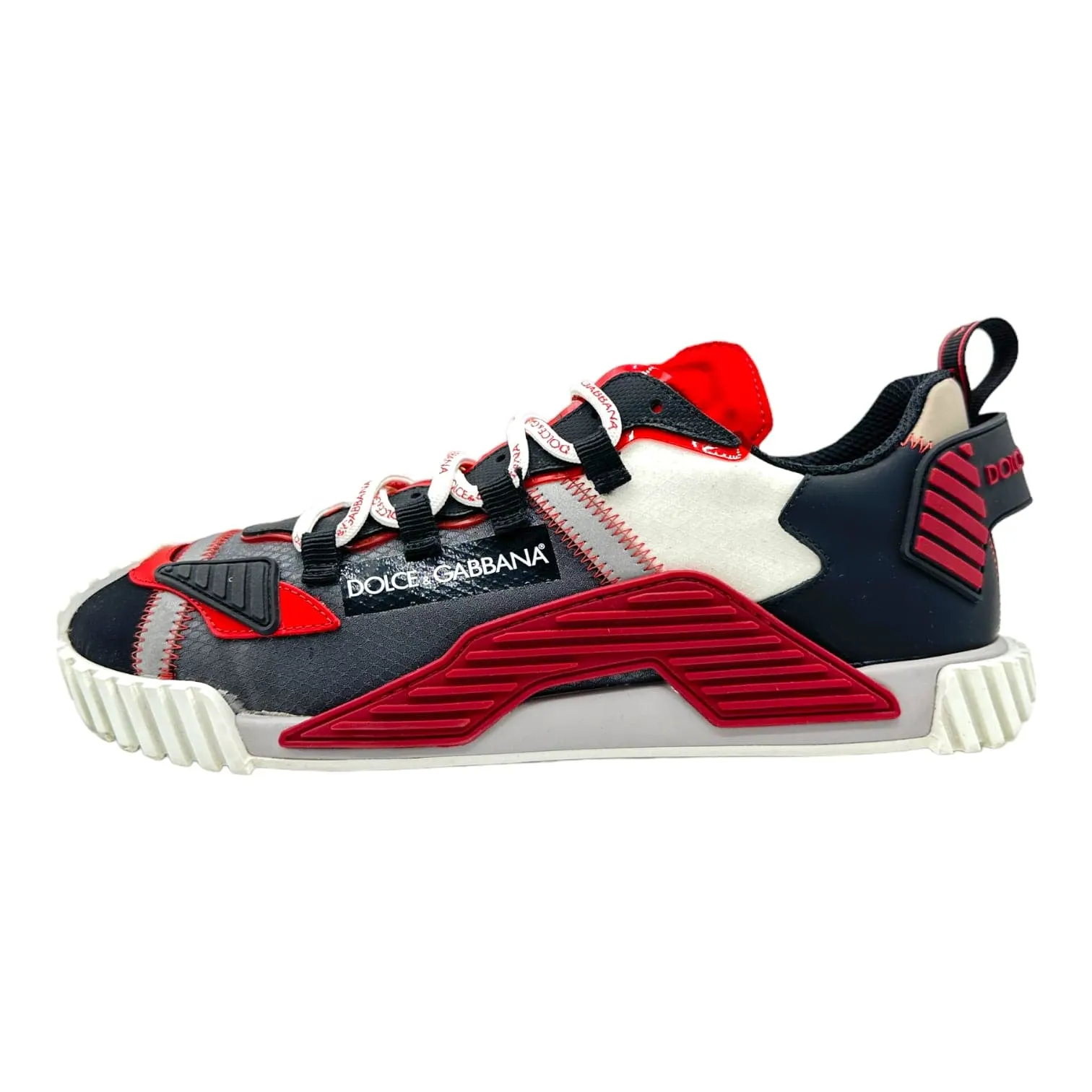 Dolce & Gabbana NS1 Low Top Sneaker Red White Black Pre-Owned