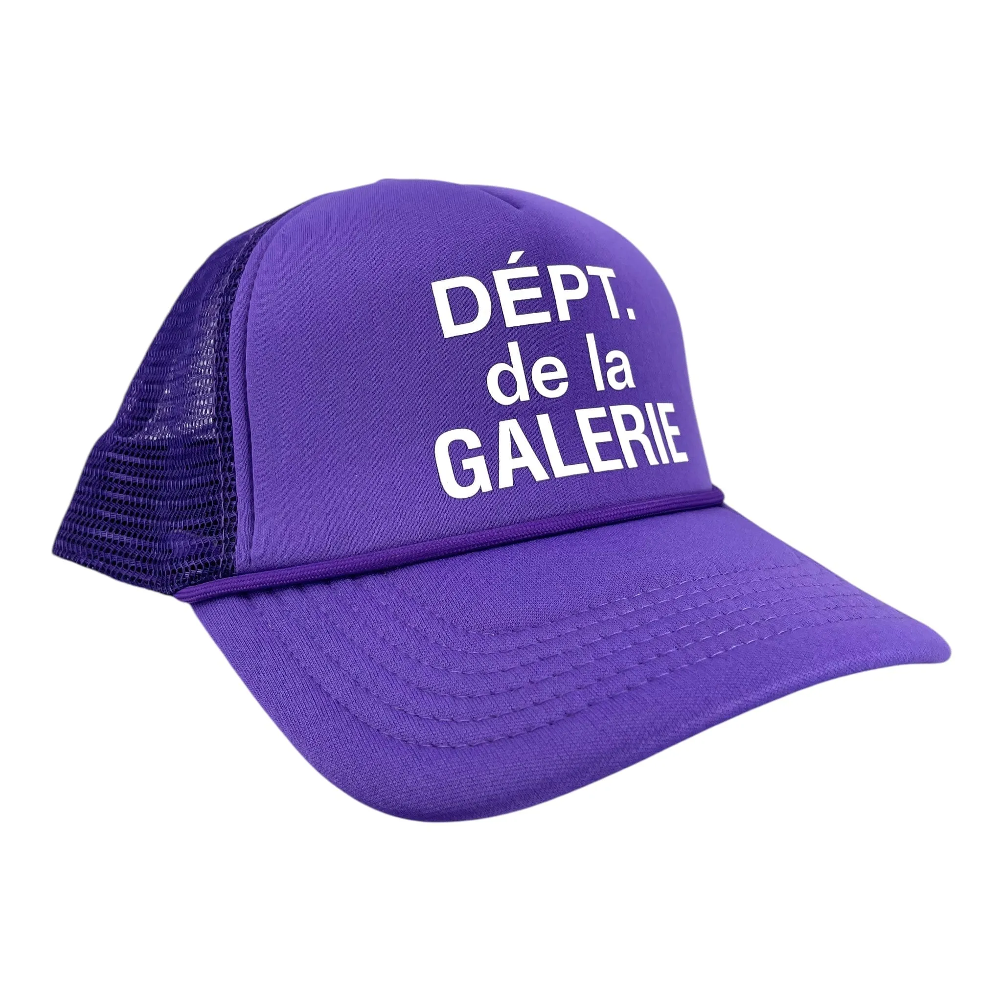 Gallery Department French Logo Trucker Hat Fluo Purple