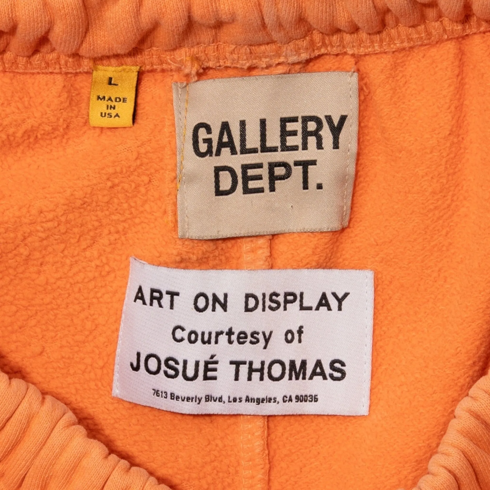 Gallery Department GD Logo Flare Sweatpants Orange Pre-Owned