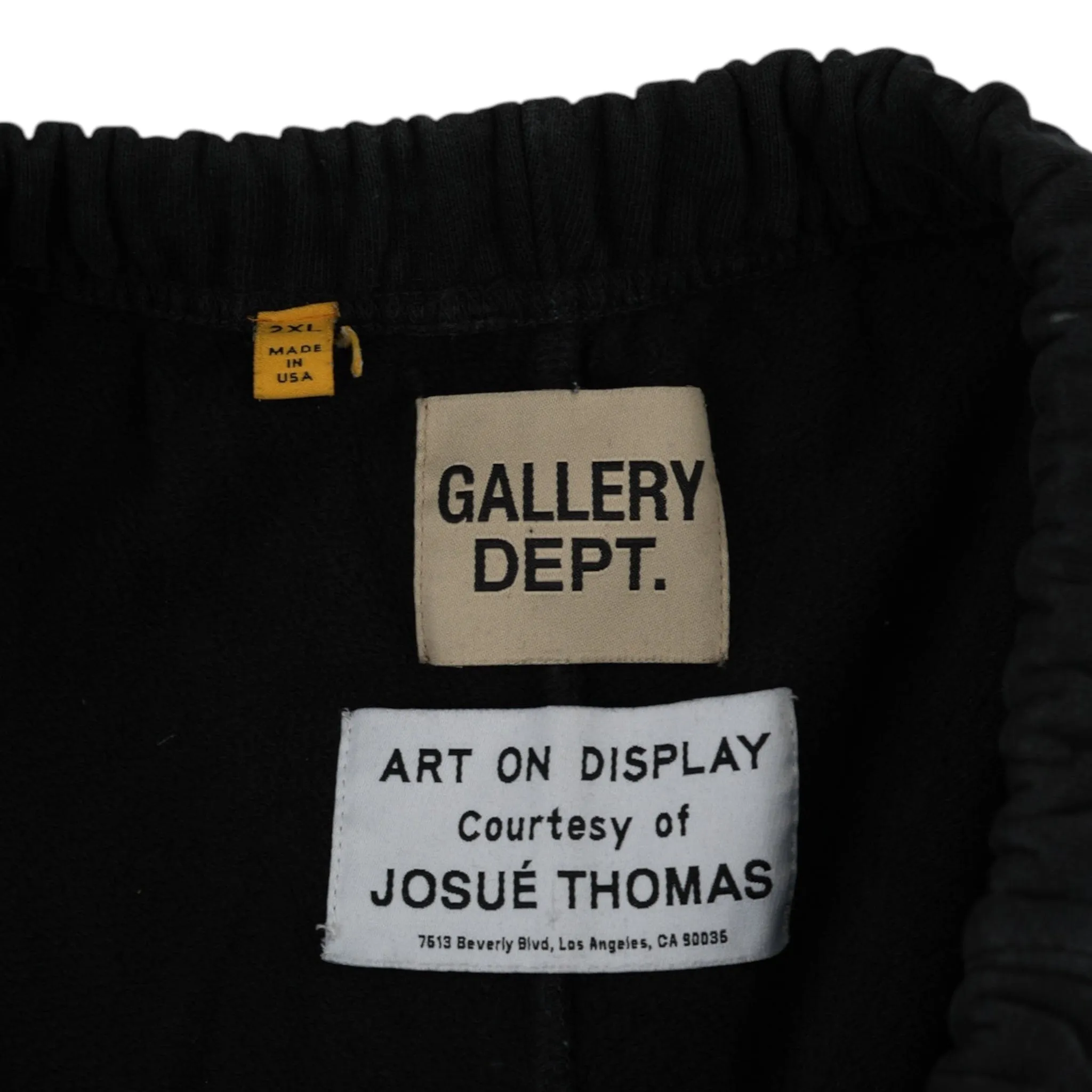 Gallery Department GD Logo Flare Sweatpants Washed Black Pre-Owned