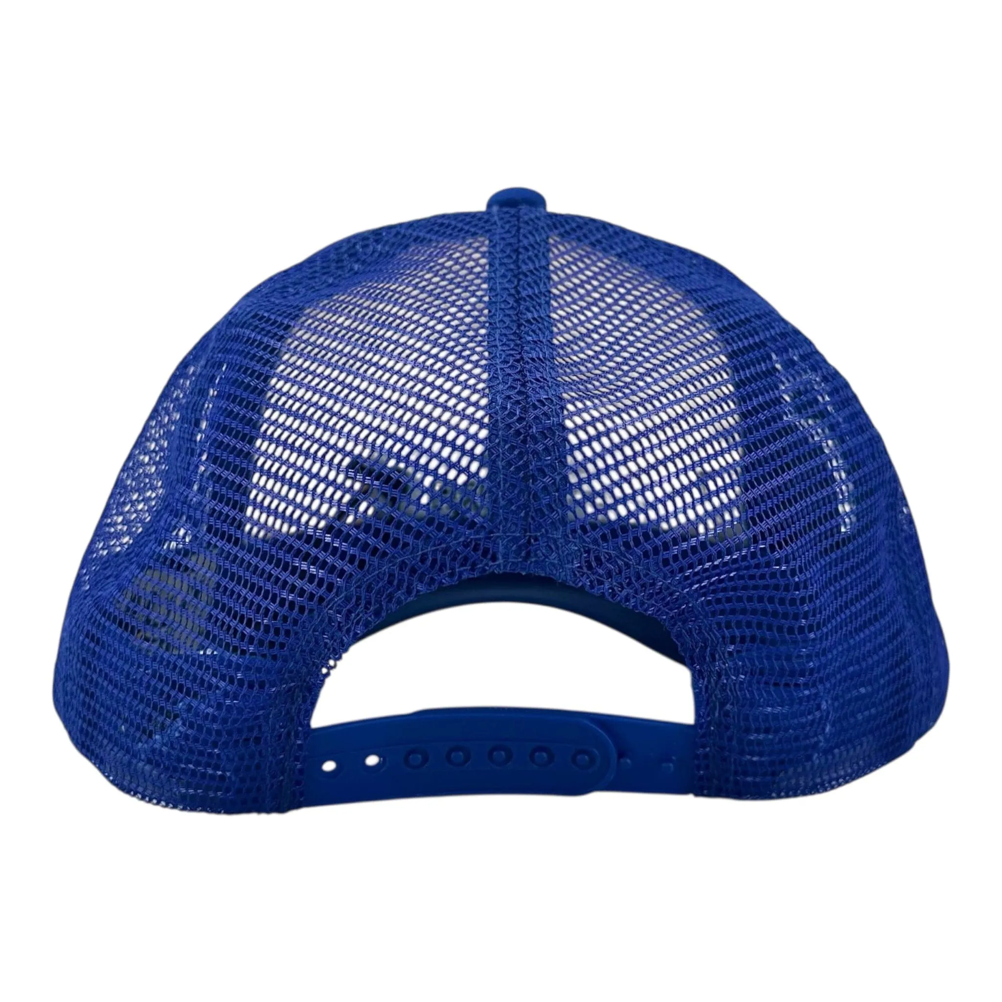Gallery Department Only Way Out Trucker Hat Blue Yellow (2 G Patch Custom)