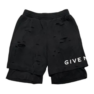 Givenchy Board Fit Hole Sweatshorts Black